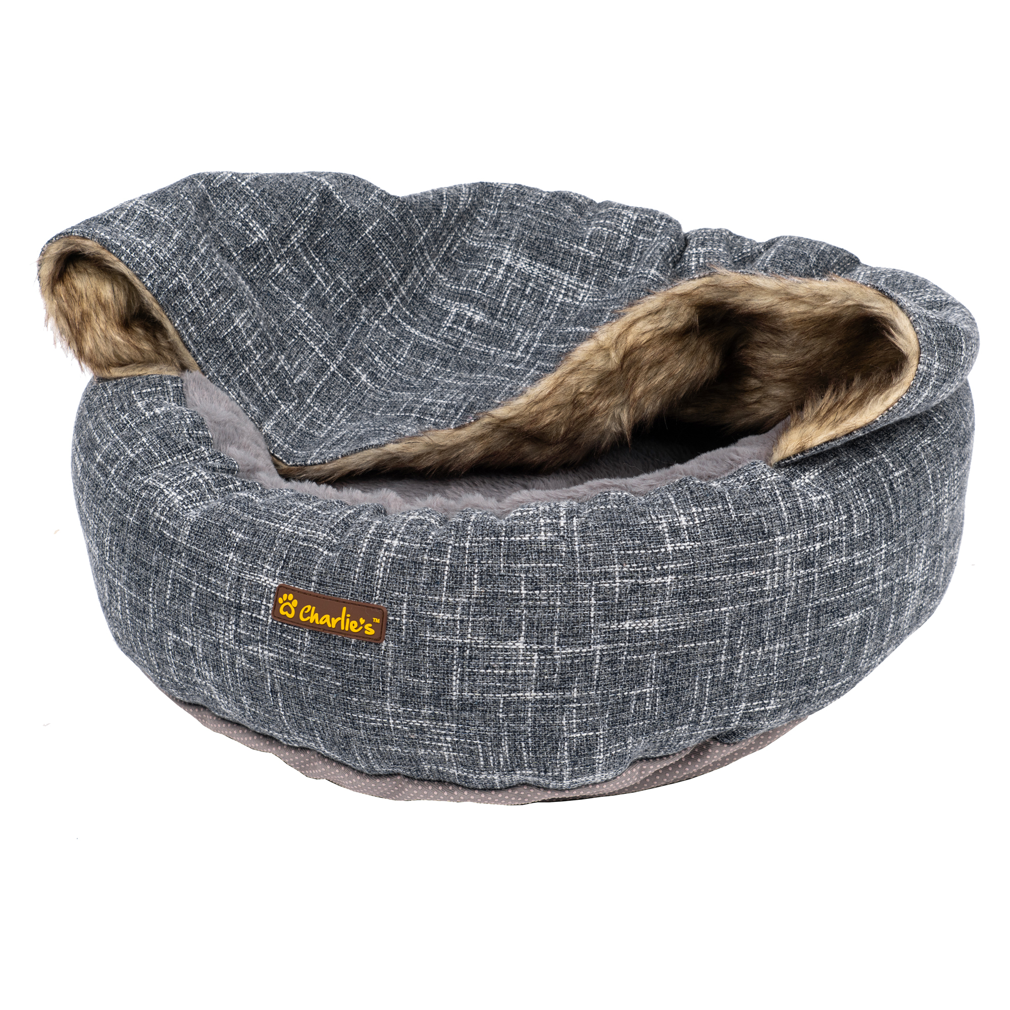 hooded pet bed