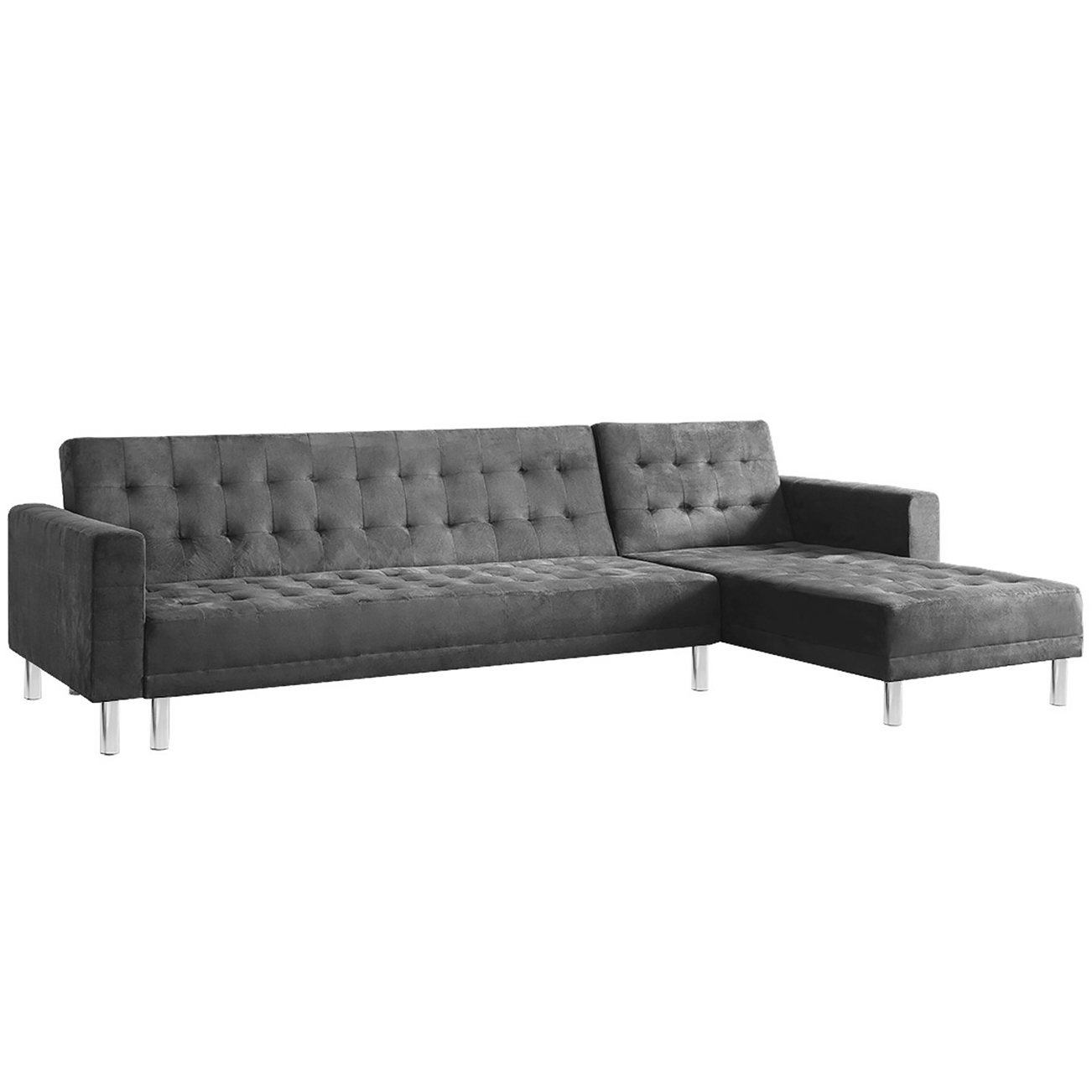 Suede Corner Sofa Bed