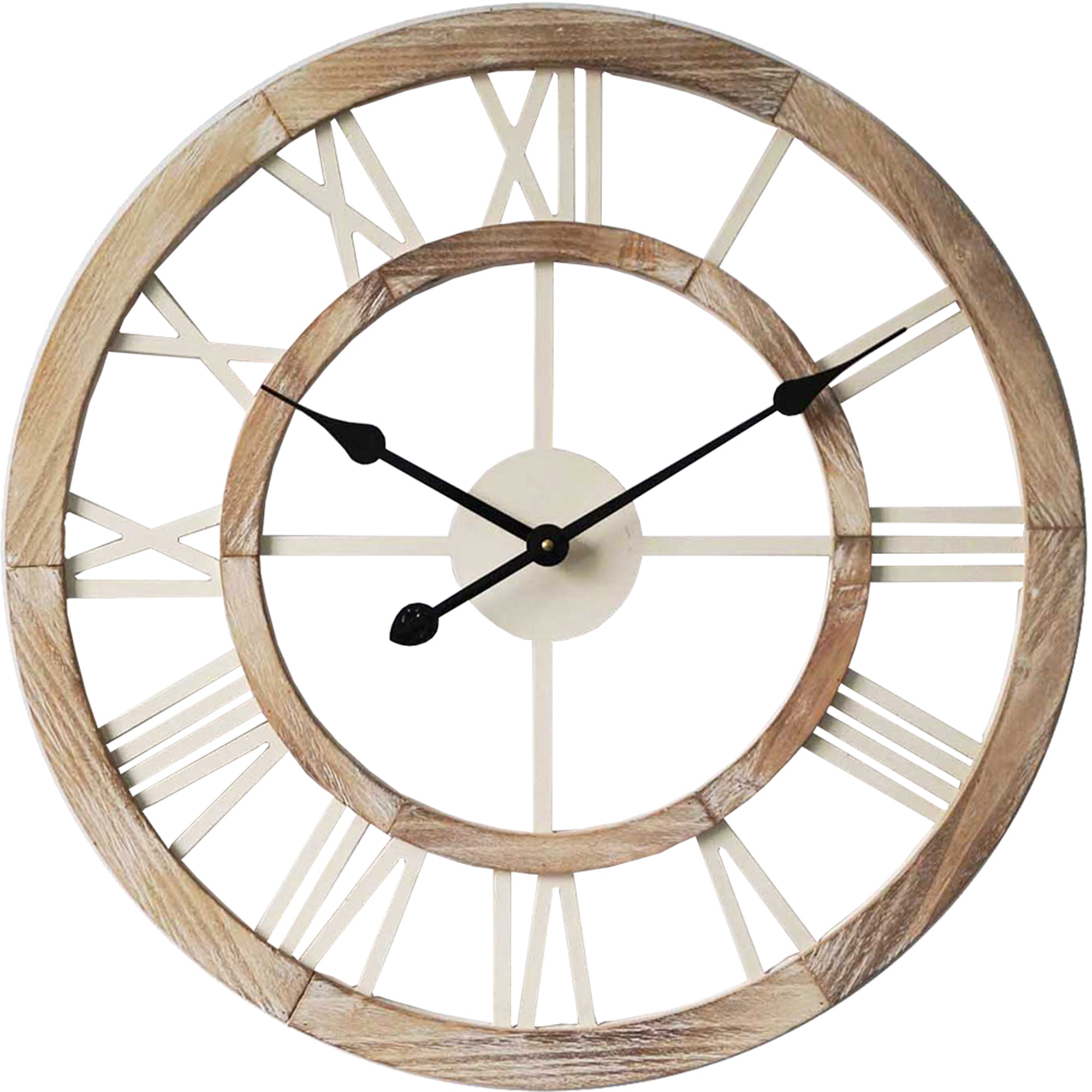 Highst 60cm Hamptons Floating Wall Clock Reviews Temple Webster