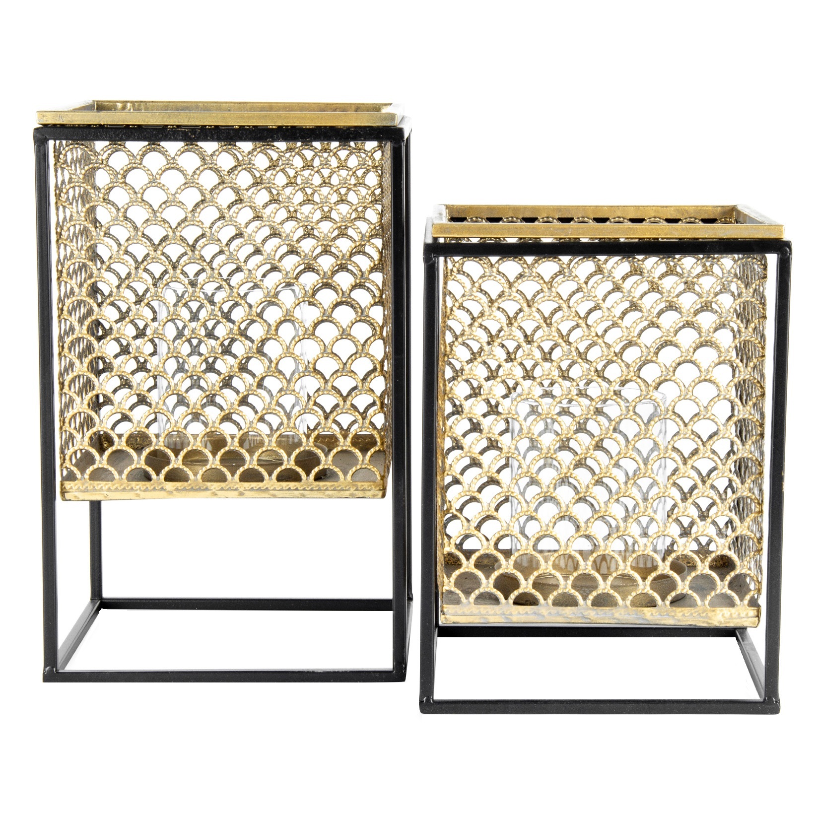 Highst 2 Piece Square Lustre Floating Lantern Set Reviews Temple Webster