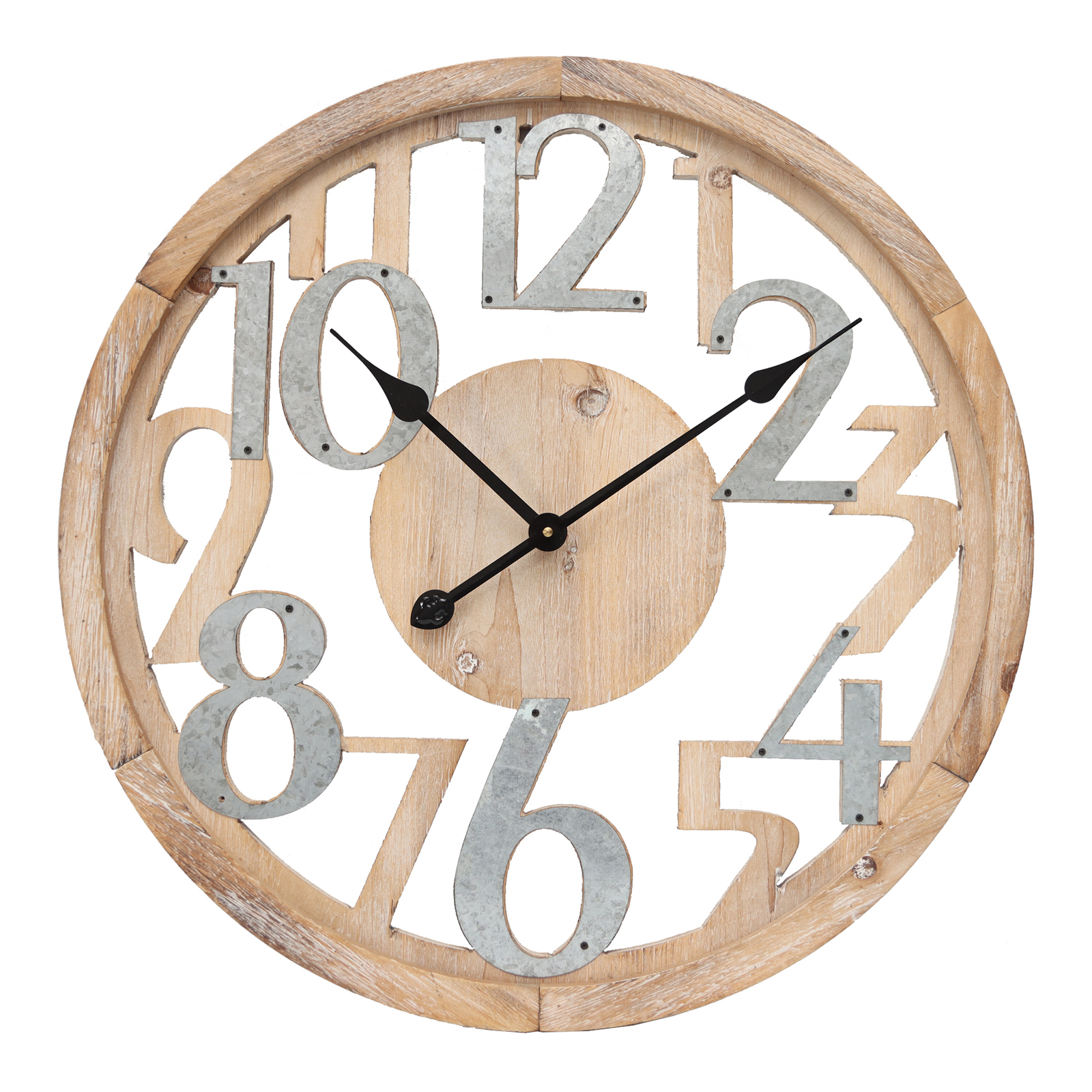 Highst 60cm Industrial Floating Wall Clock Temple Webster