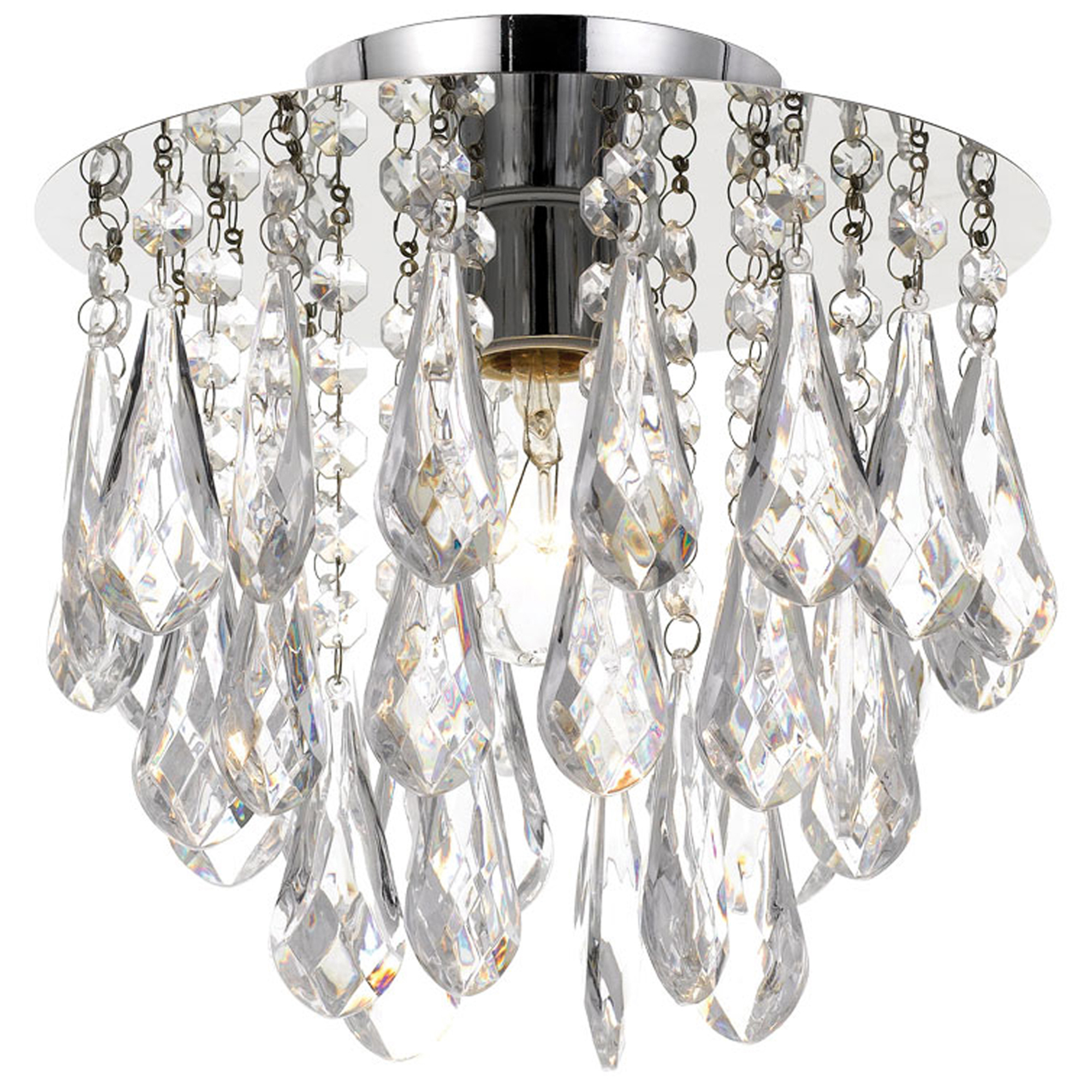 Chrome Lara Batten Fix Ceiling Light Temple Webster