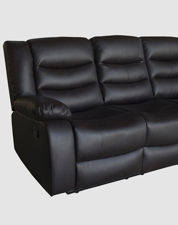 3 Seater Faux Leather Recliner Sofa, Pu Leather Couch Nz