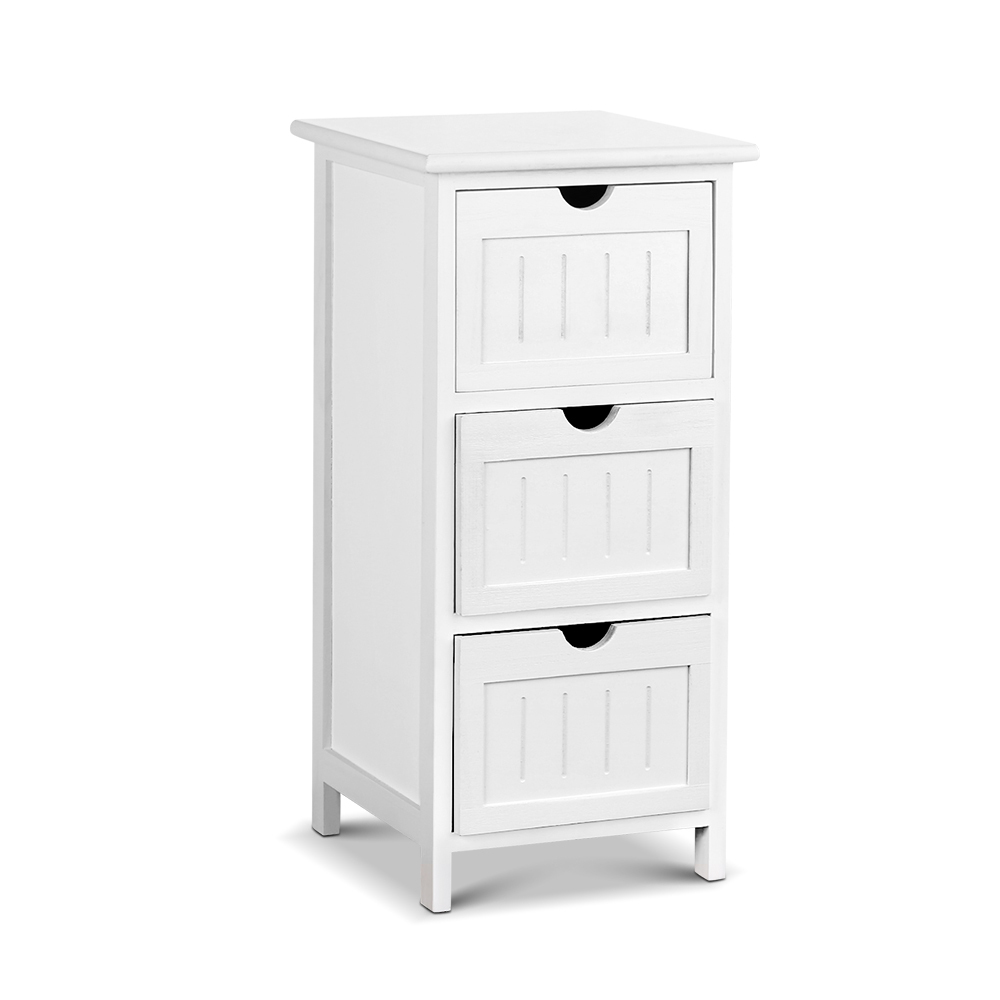 Dwellhome White Reeana 3 Drawer Dresser Reviews Temple Webster