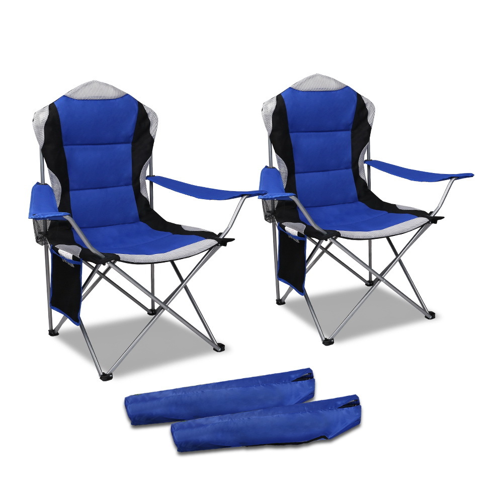 Walter Foldable Camping Armchairs With Side Pouch Temple Webster