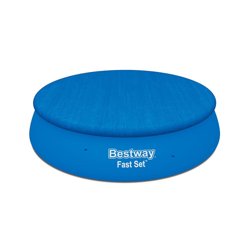 Blue Bestway Round Swimming Pool Cover Temple Webster