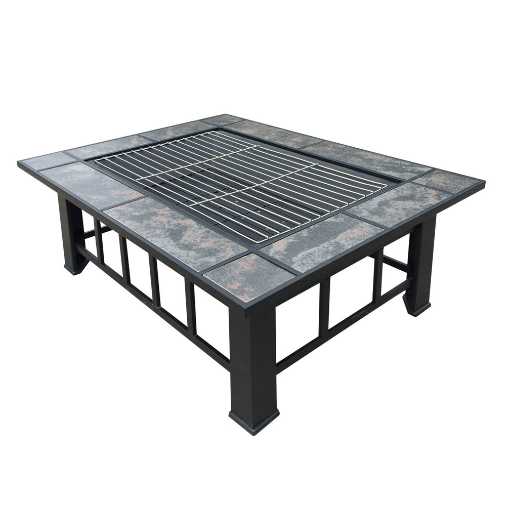 Dwelllifestyle Outdoor Fire Pit Bbq Table Grill Fireplace