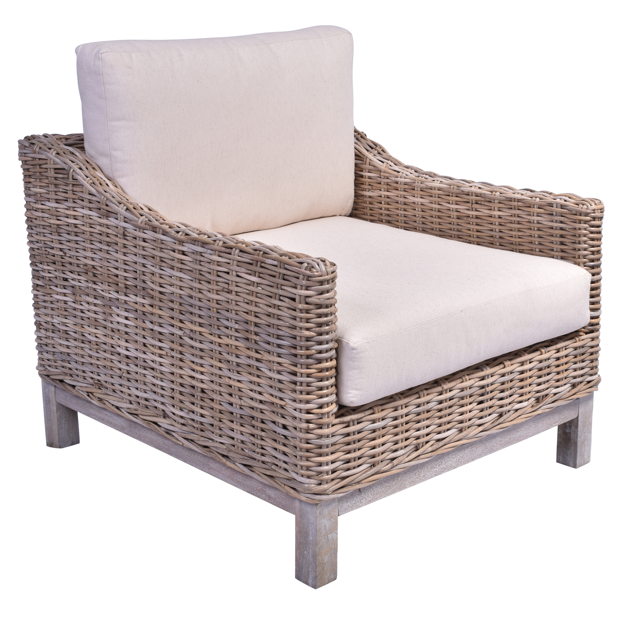 modern rattan armchairs