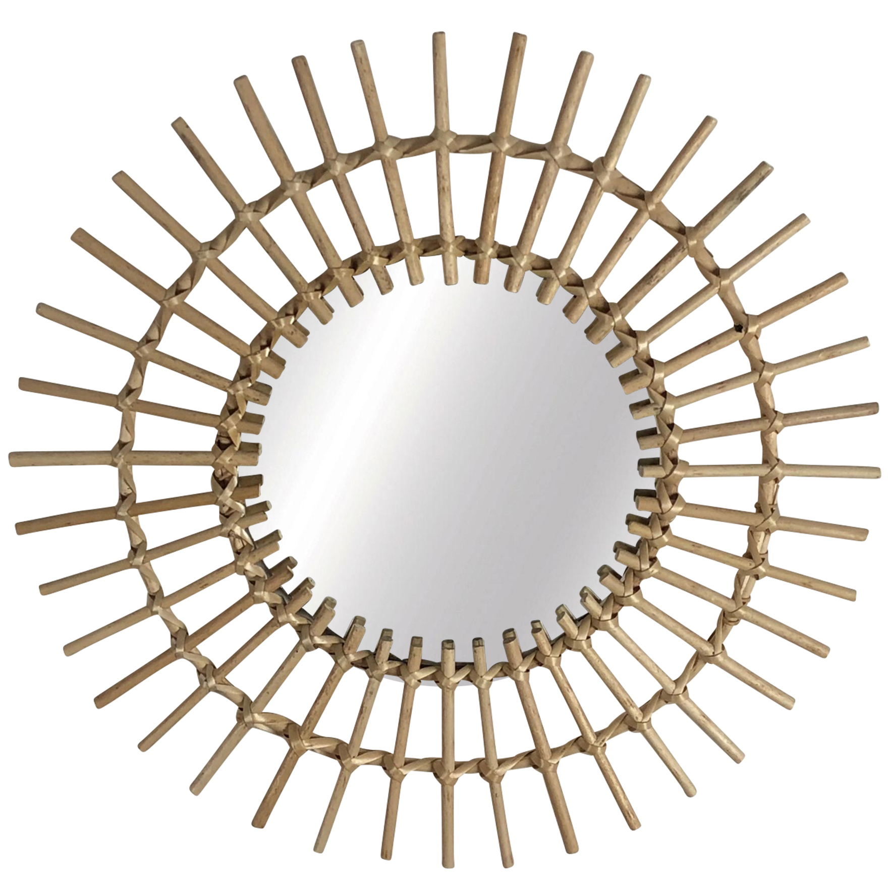 NEW Round Sunshine Cane Willow Mirror Cooper&CoHomewares,Mirrors eBay