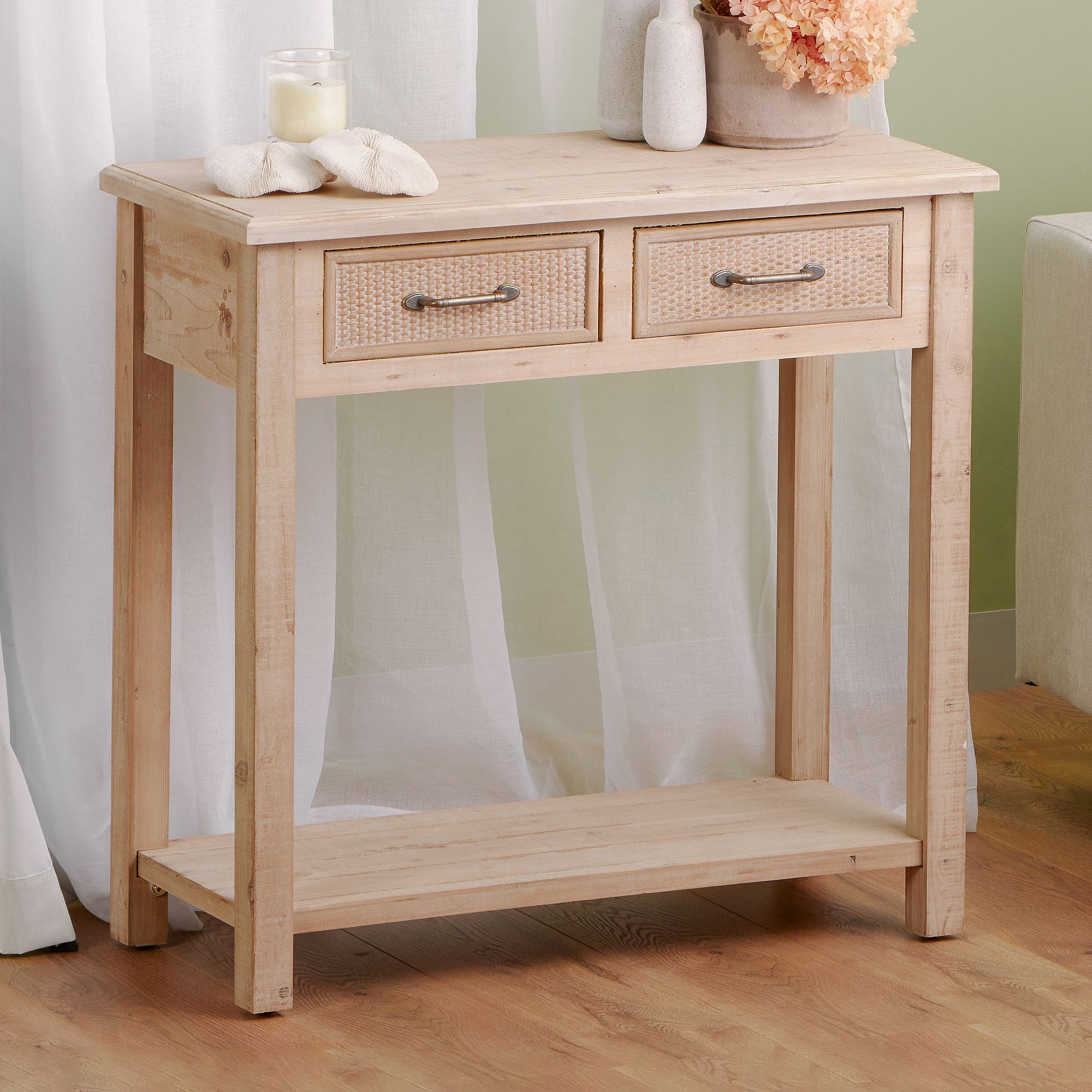 Bethany 2 Drawer Console Table Temple, Aubin Console Table