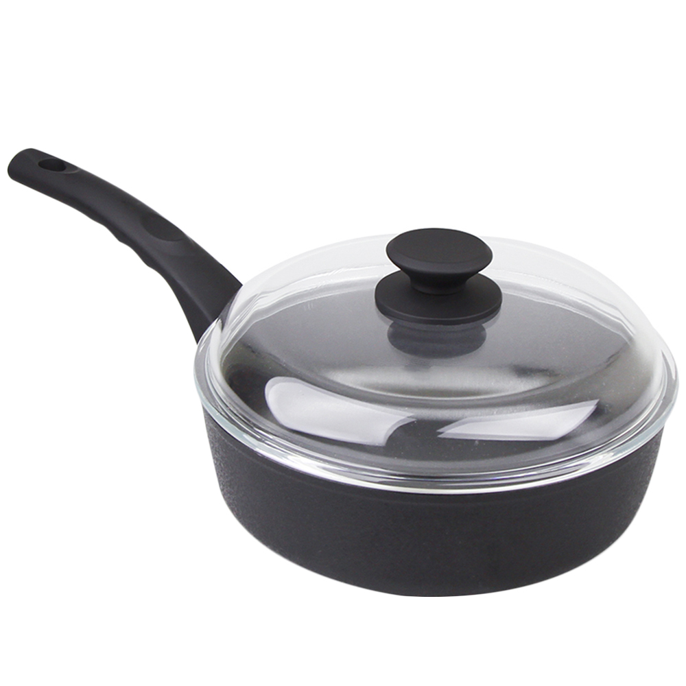 Munster 24cm Non Stick Deep Fry Pan With Glass Lid