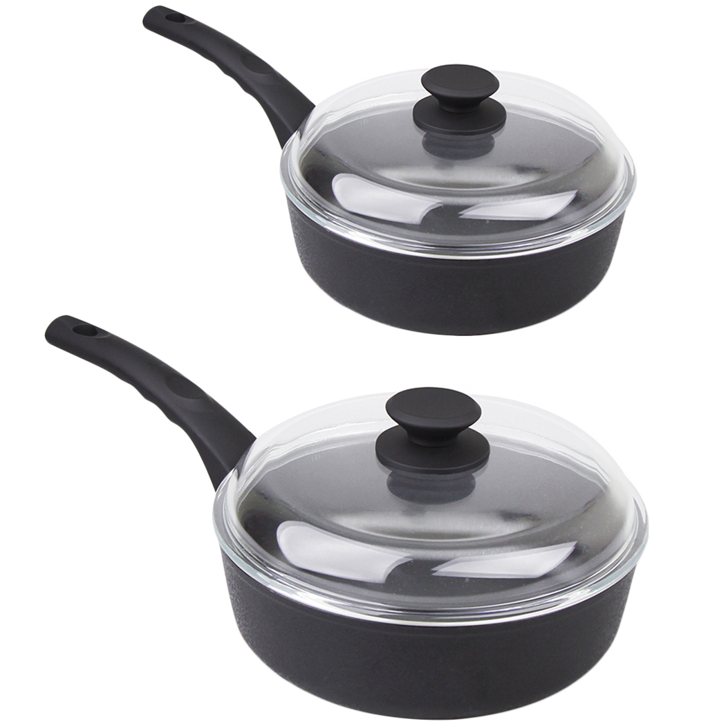 frying pan set with lids