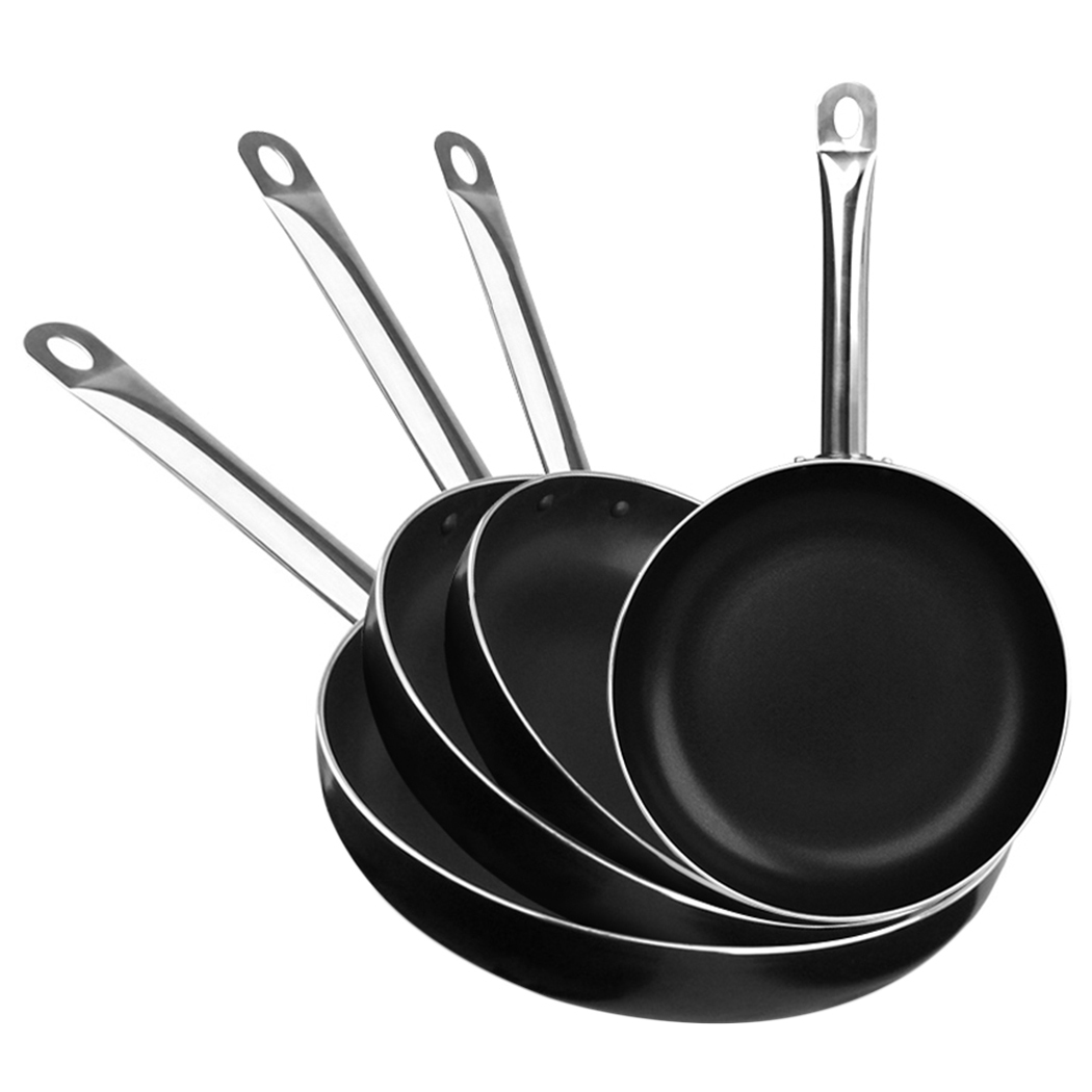 non stick frying pan set with lids