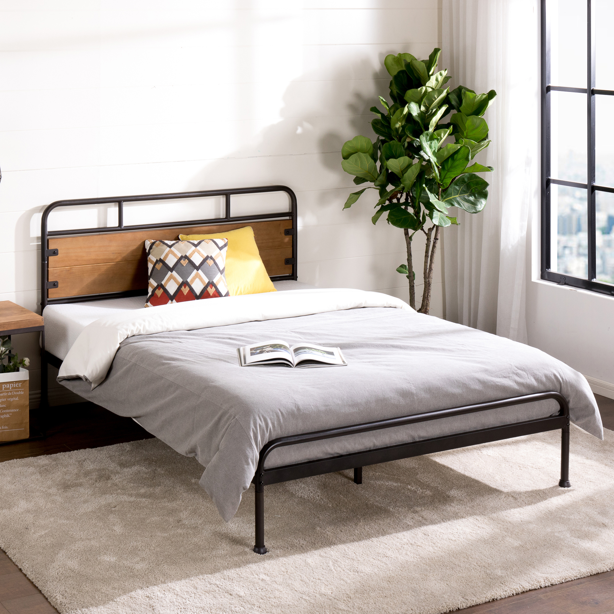 zinus santa fe bed frame