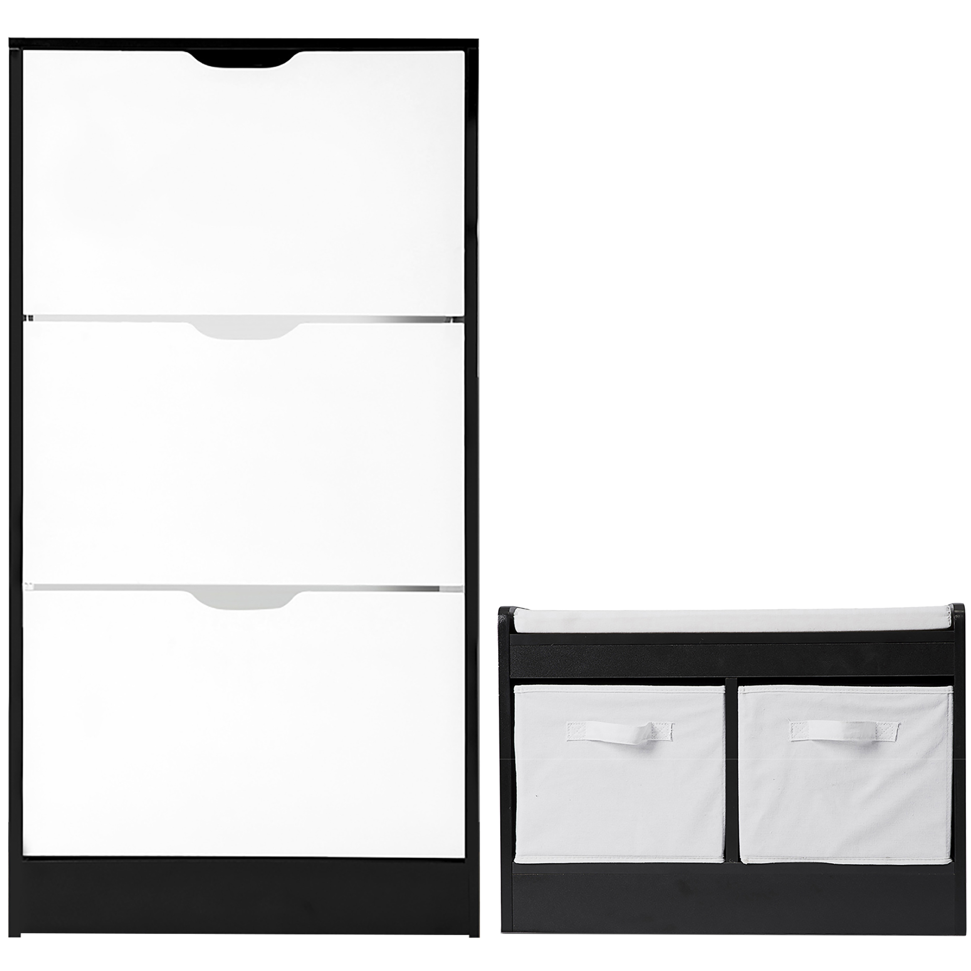 York Street Kian Shoe Cabinet Storage Bench Set Reviews