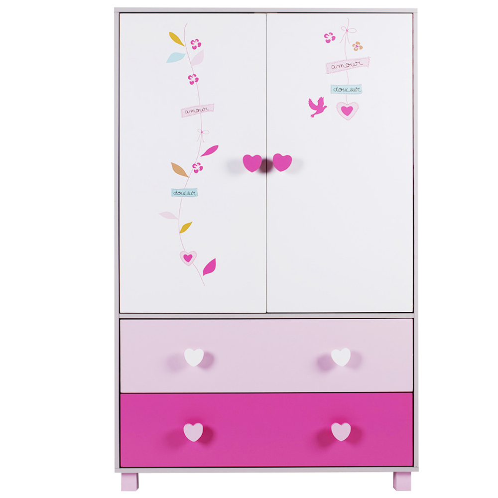 York Street White Pink Hearty Wardrobe With Mirror Reviews