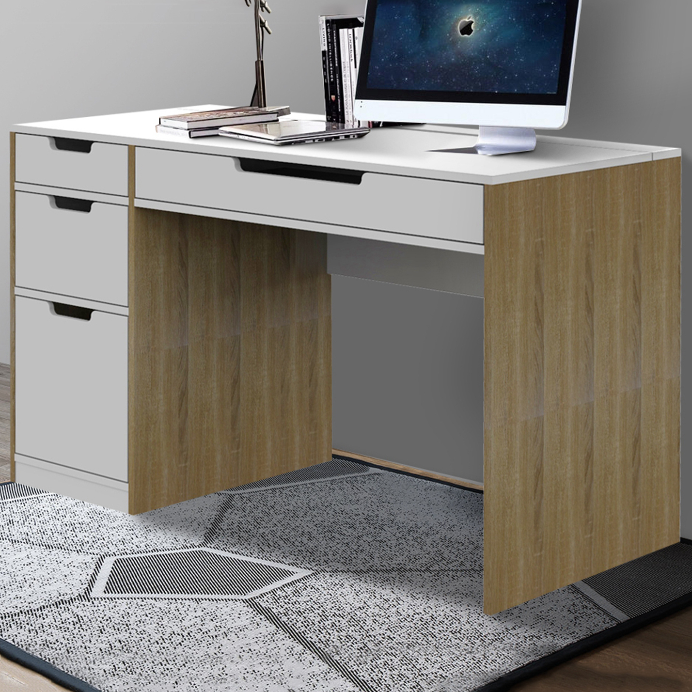 4 drawer computer desk