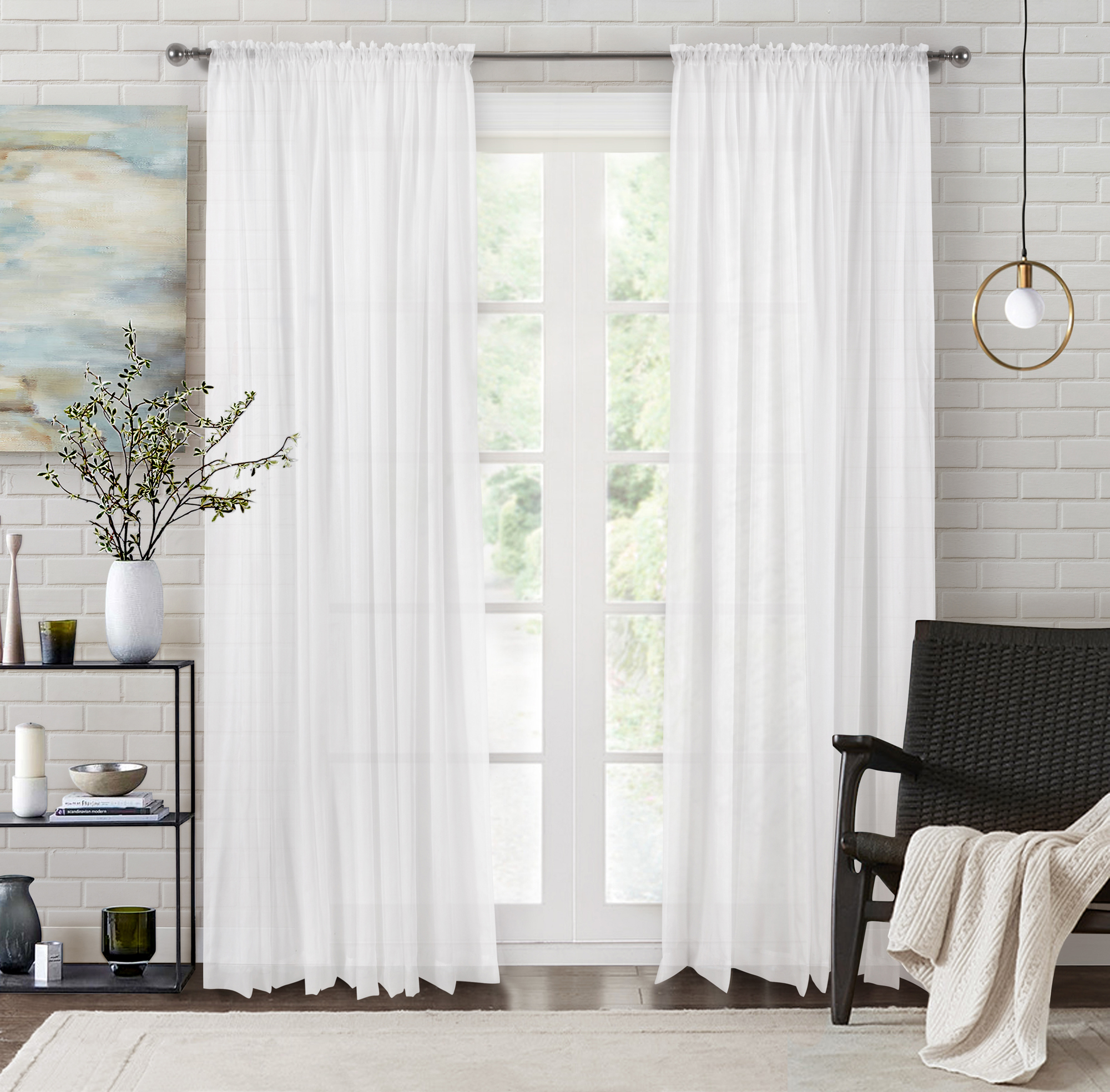 White Hampshire Rod Pocket Single Panel Voile Curtain Temple Webster Sku Wiso1010 White Hampshire Rod Pocket Single Panel Voile Curtain Is Also Sometimes Listed Under The Following Manufacturer Numbers 9314935876618