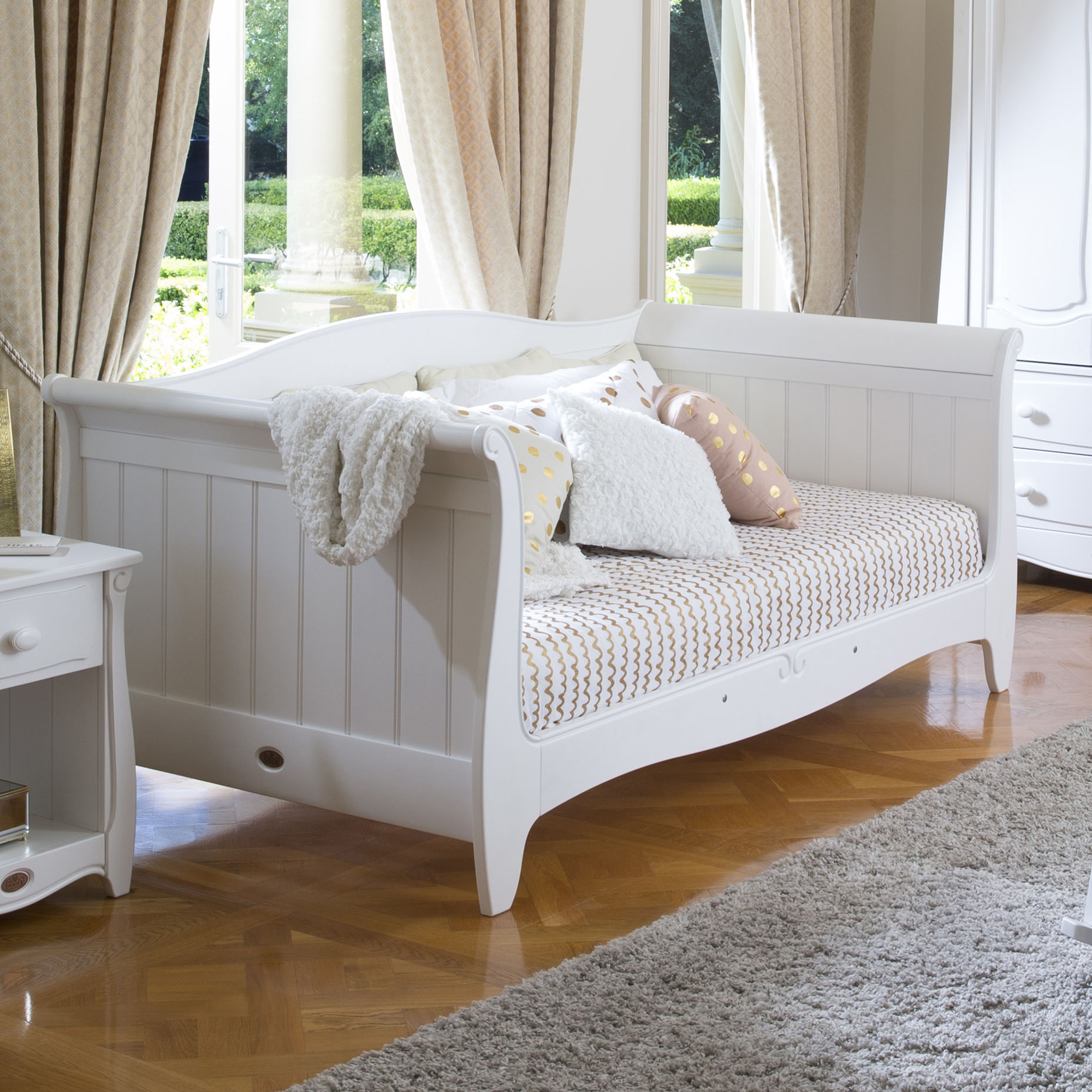 Kids Sleigh King Single Daybed, King Guest Bed