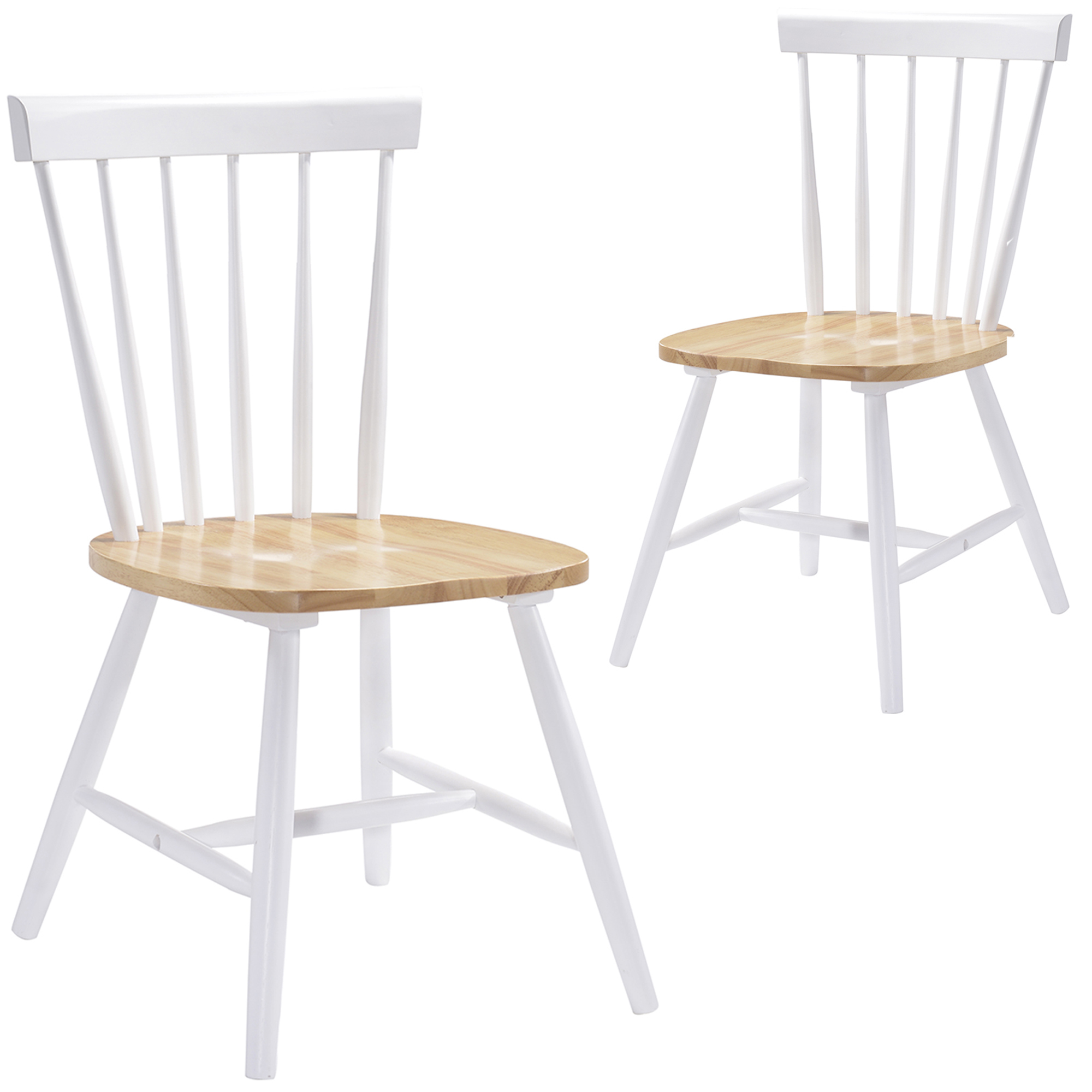 Nordichouse Natural Ori Rubber Wood Dining Chairs Temple Webster