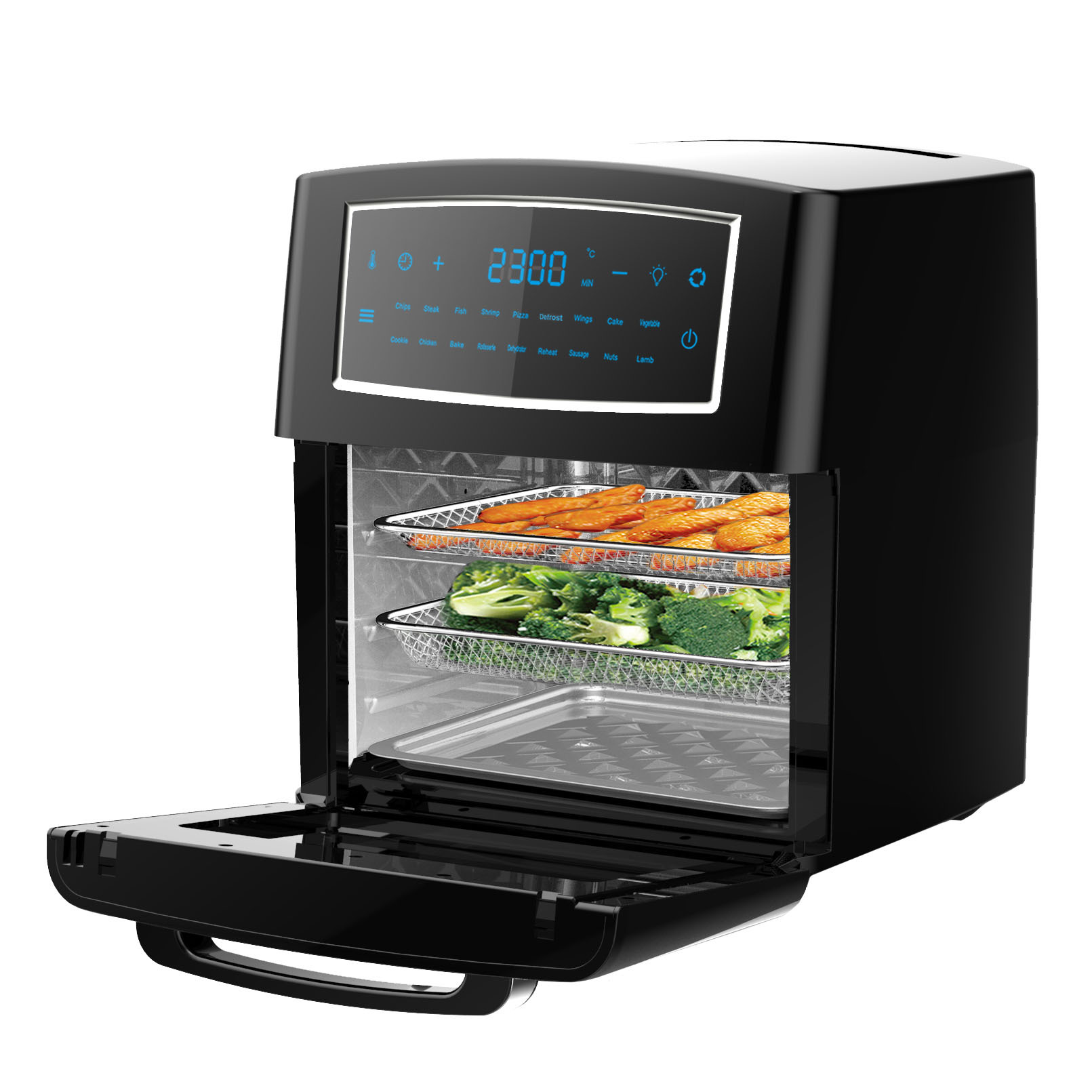 NEW Square Black 12L Digital Air Fryer 768370045037 eBay