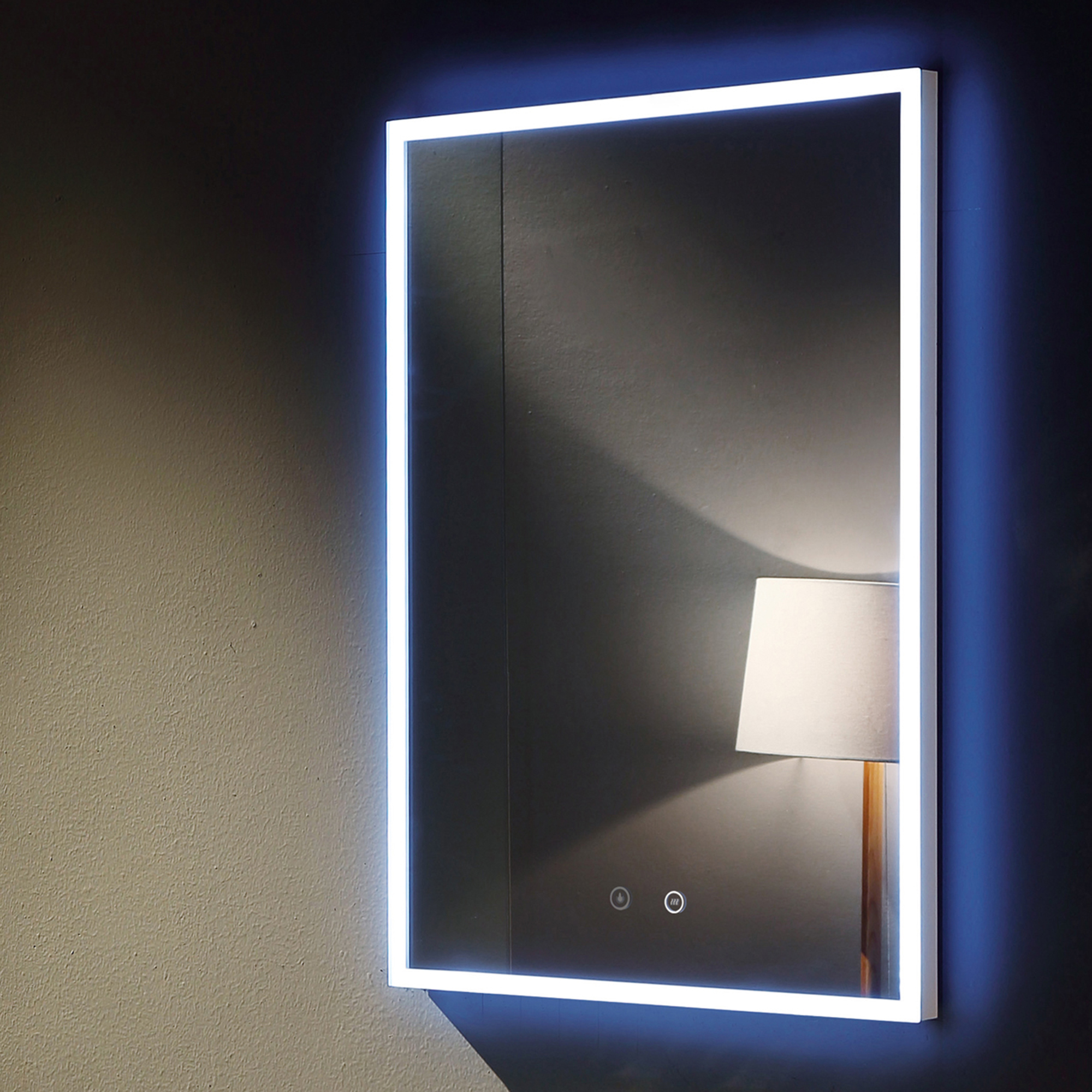 Details About New Andrea Rectangular Backlit Wall Mirror Luxe View Co Mirrors