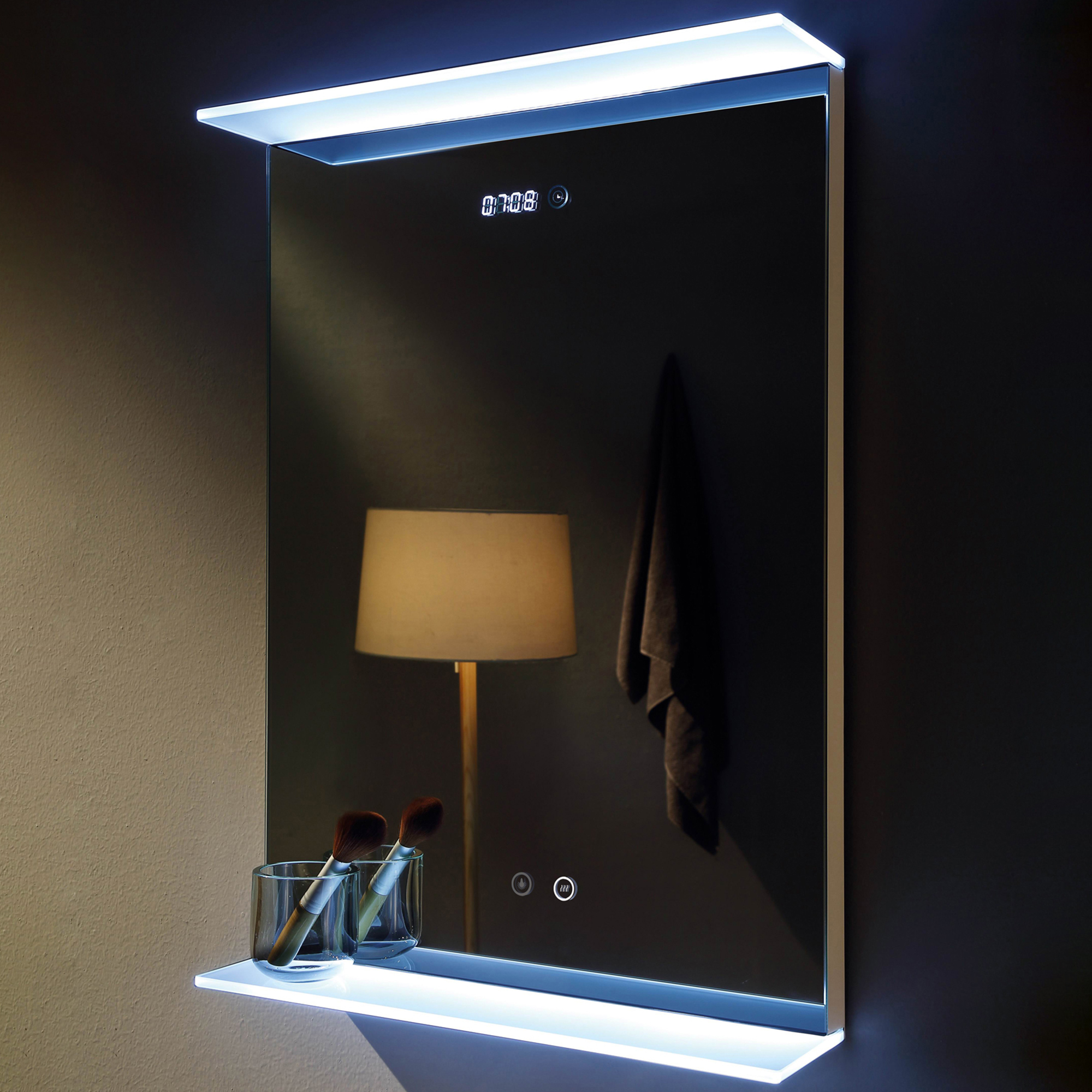 Kia Long Led Wall Mirror With Shelf