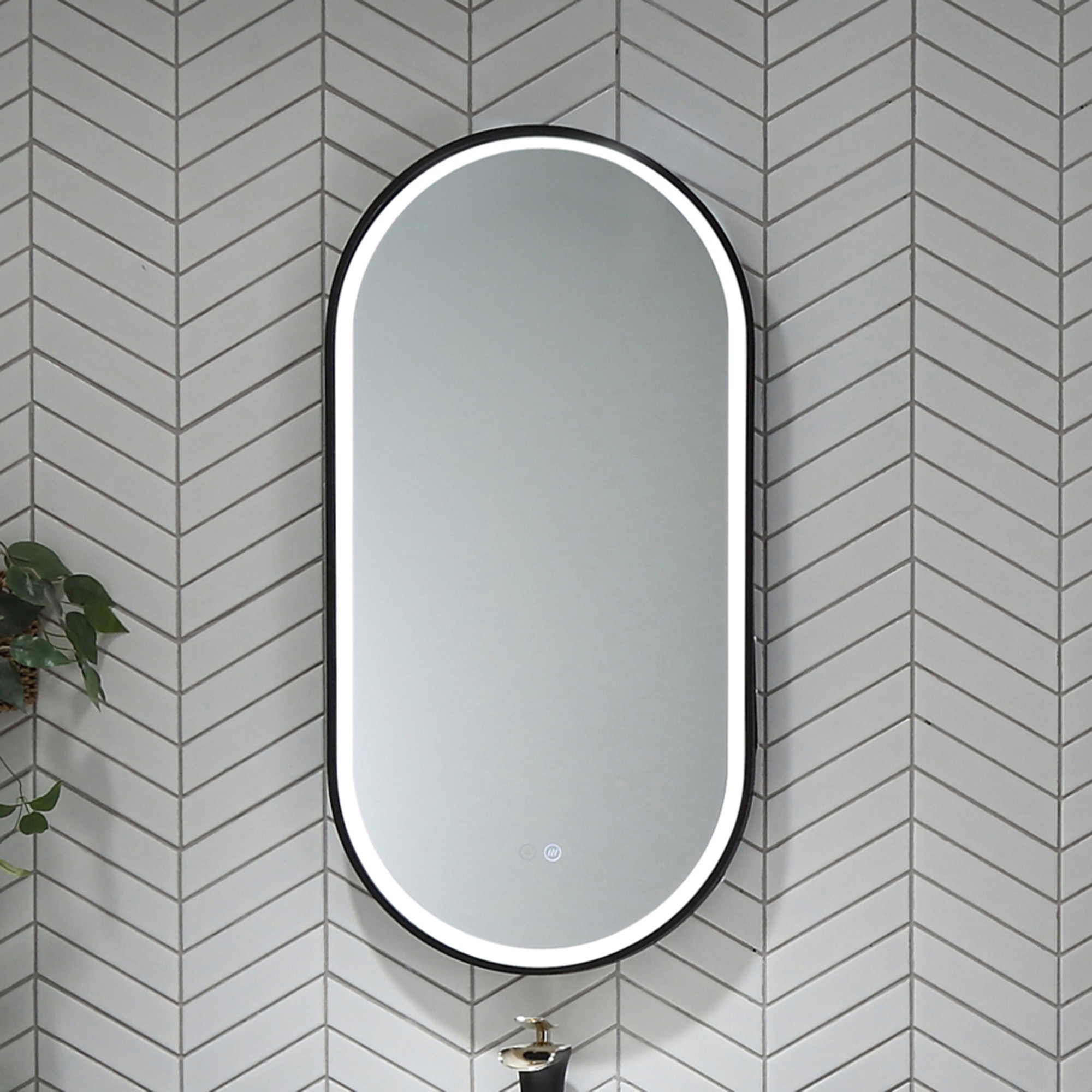 led demister mirror