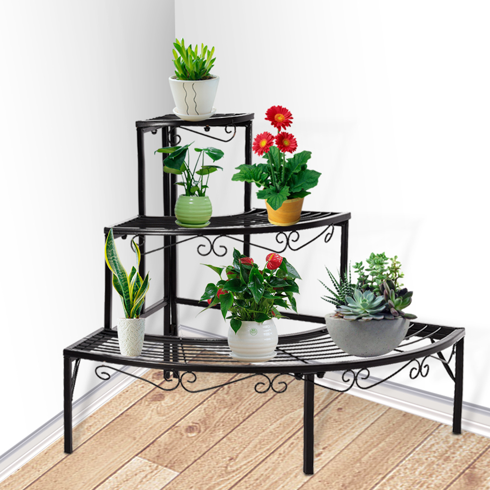 NEW 3 Tier Metal Pot Plant Stand Levede,Plant Pots