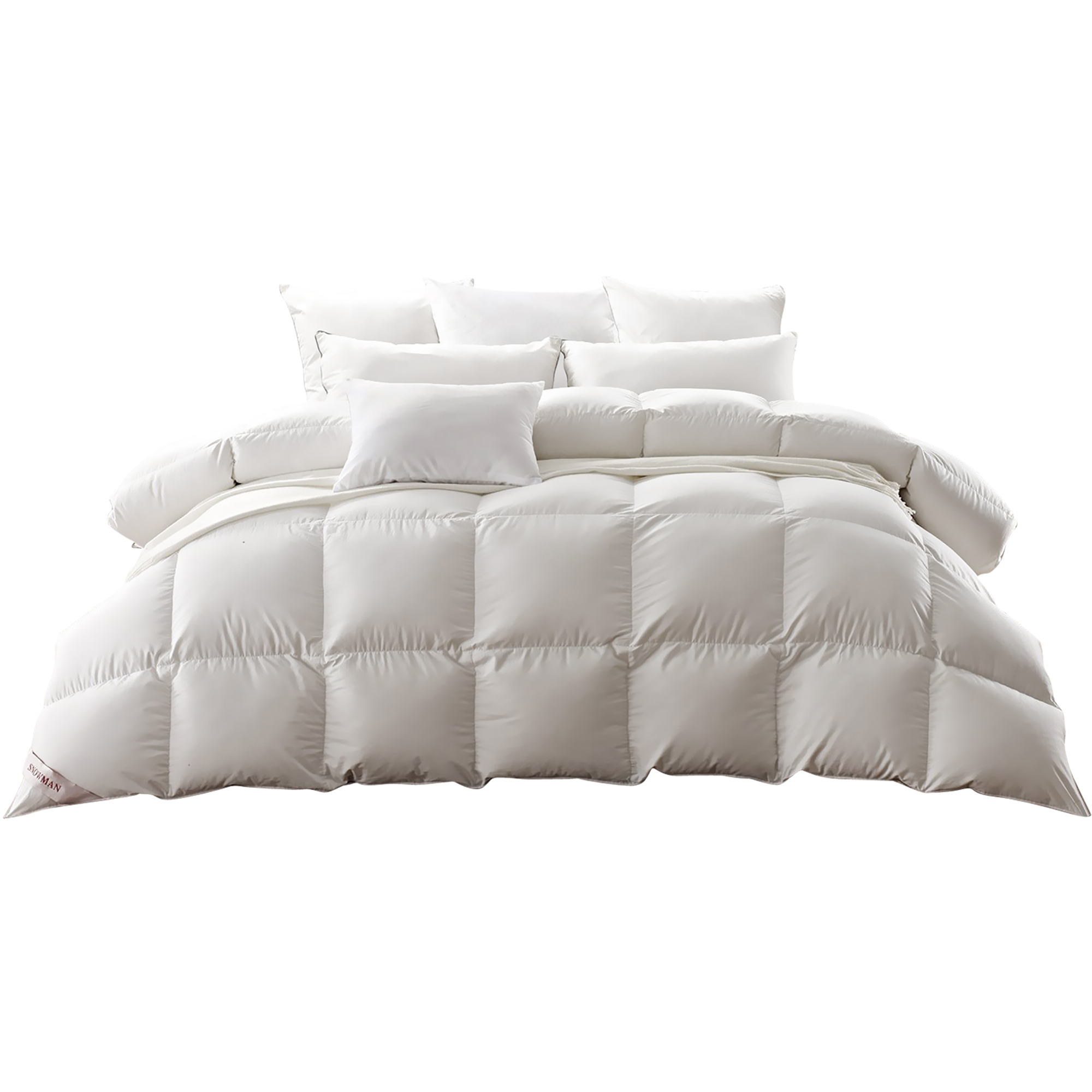 feather filled quilt