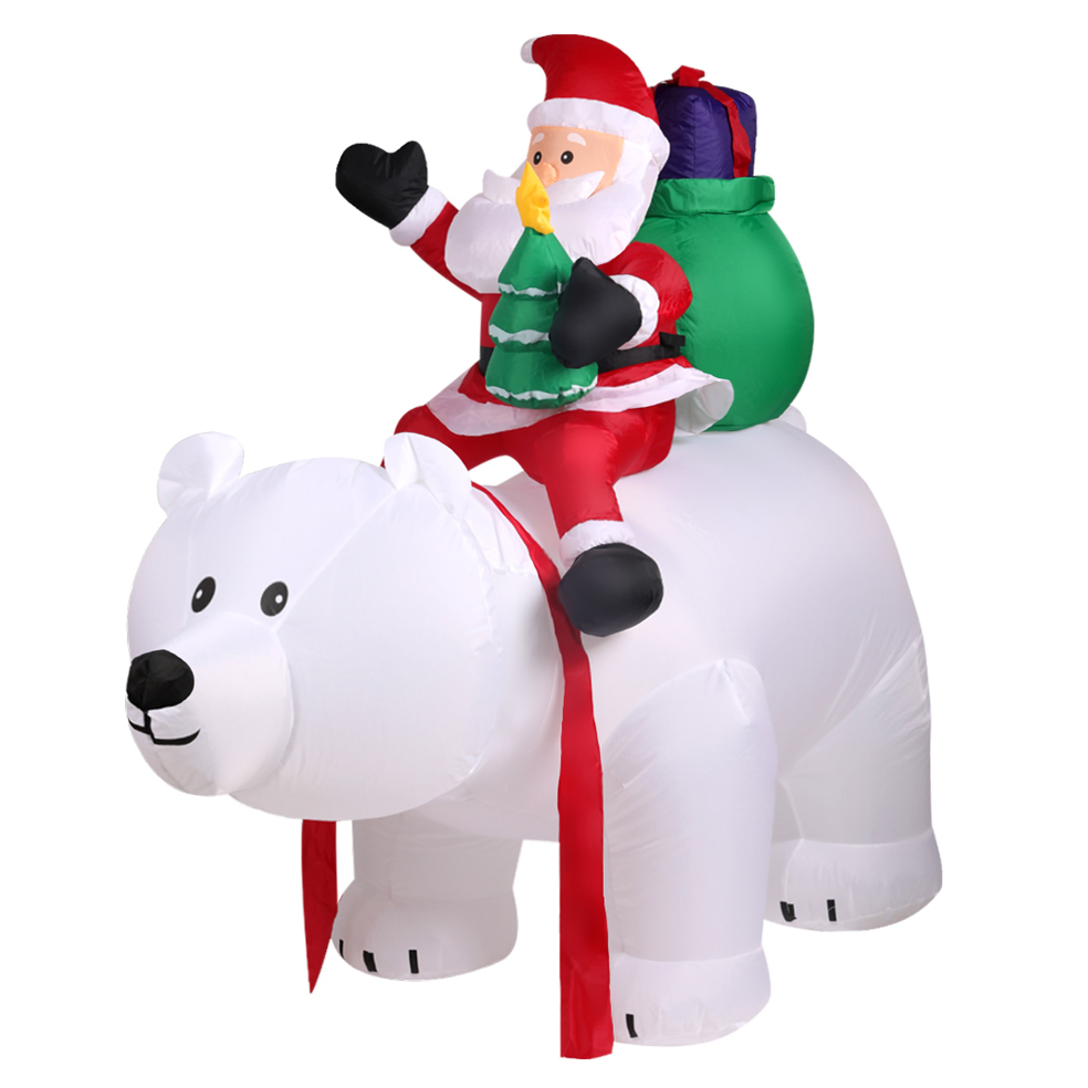 santa bear inflatable