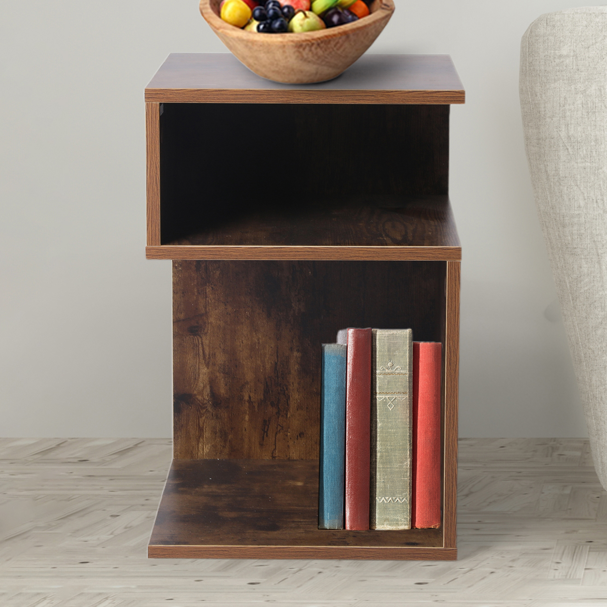 dark oak bedside cabinet