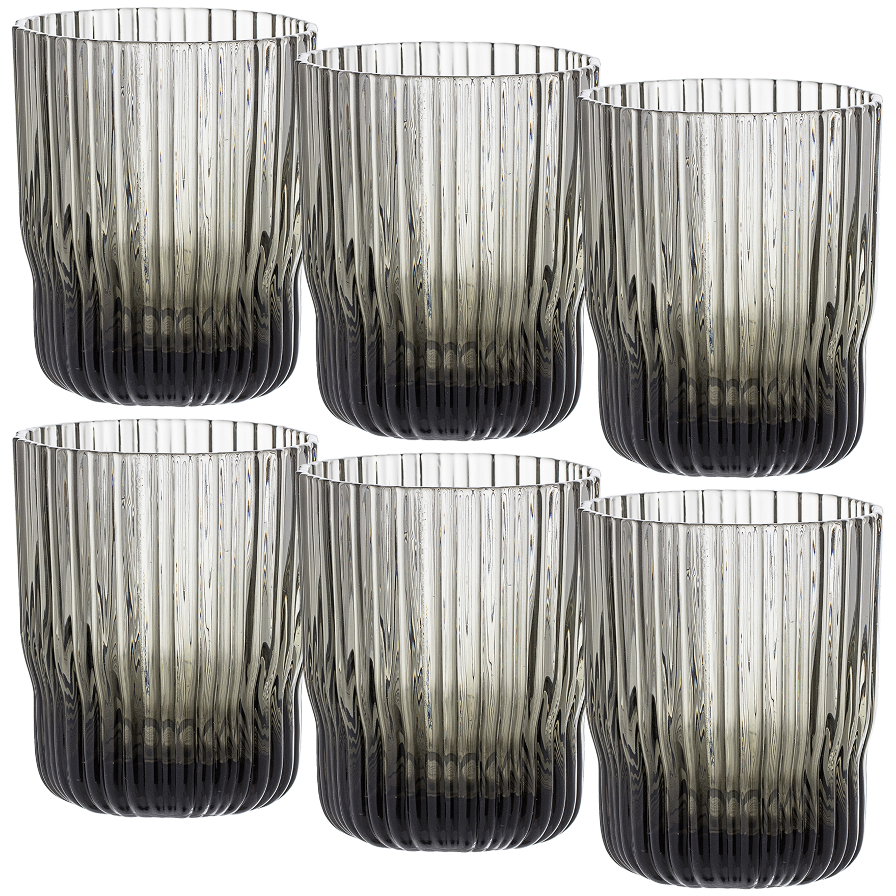 gray drinking glasses