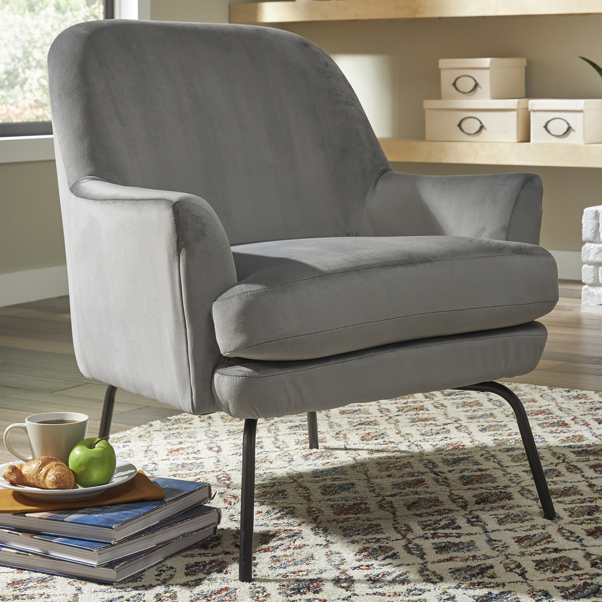 grey contemporary armchair