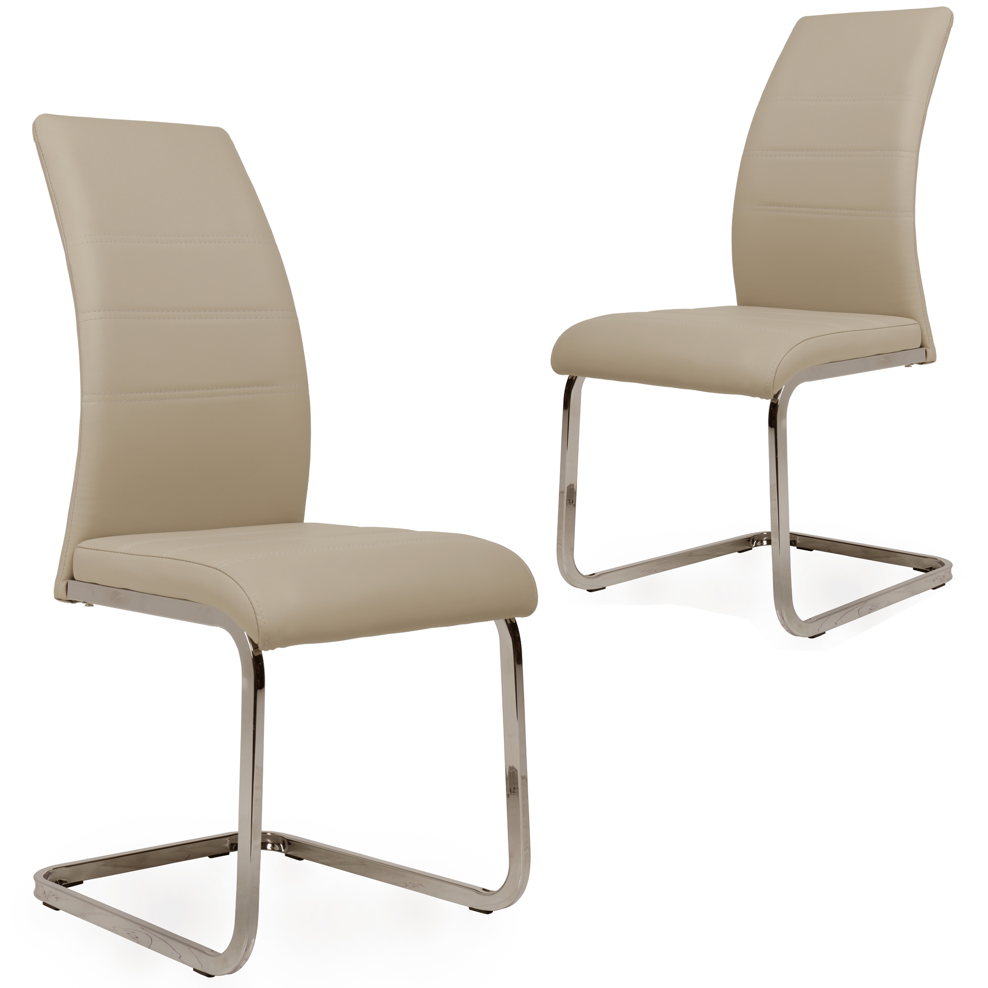 cantilever dining chair leather