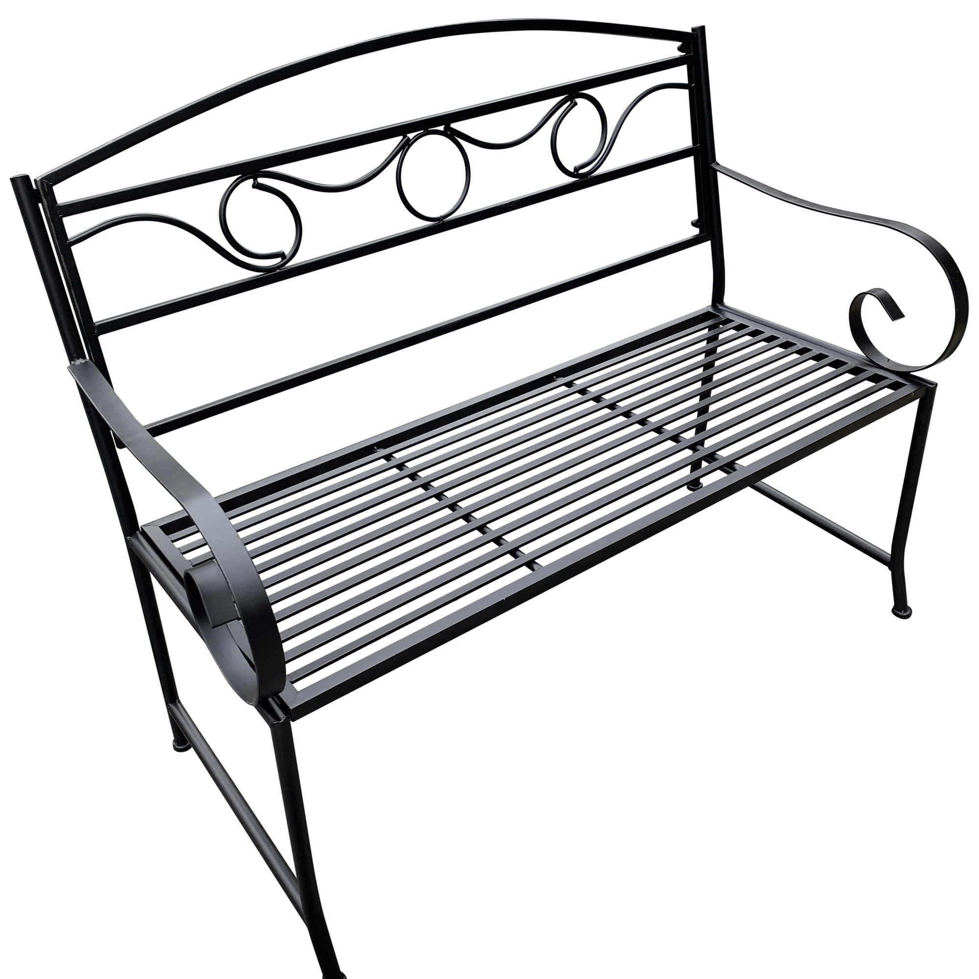 New Eden Metal Garden Bench The Complete Garden Outdoor Benches Ebay