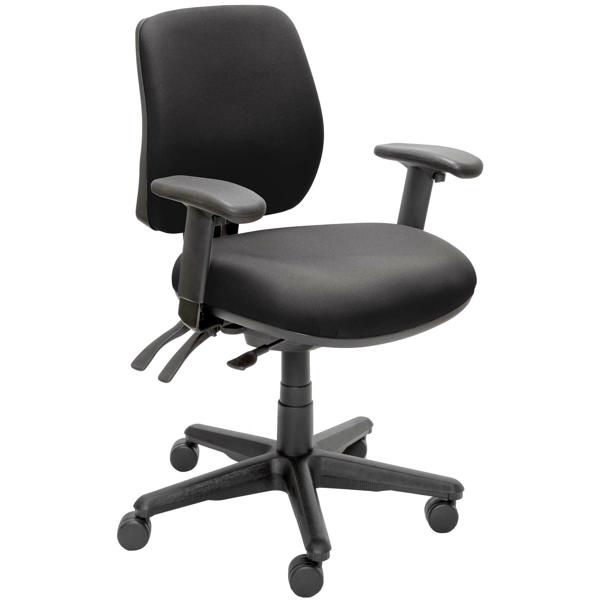 buro roma 3 lever high back ergonomic chair black