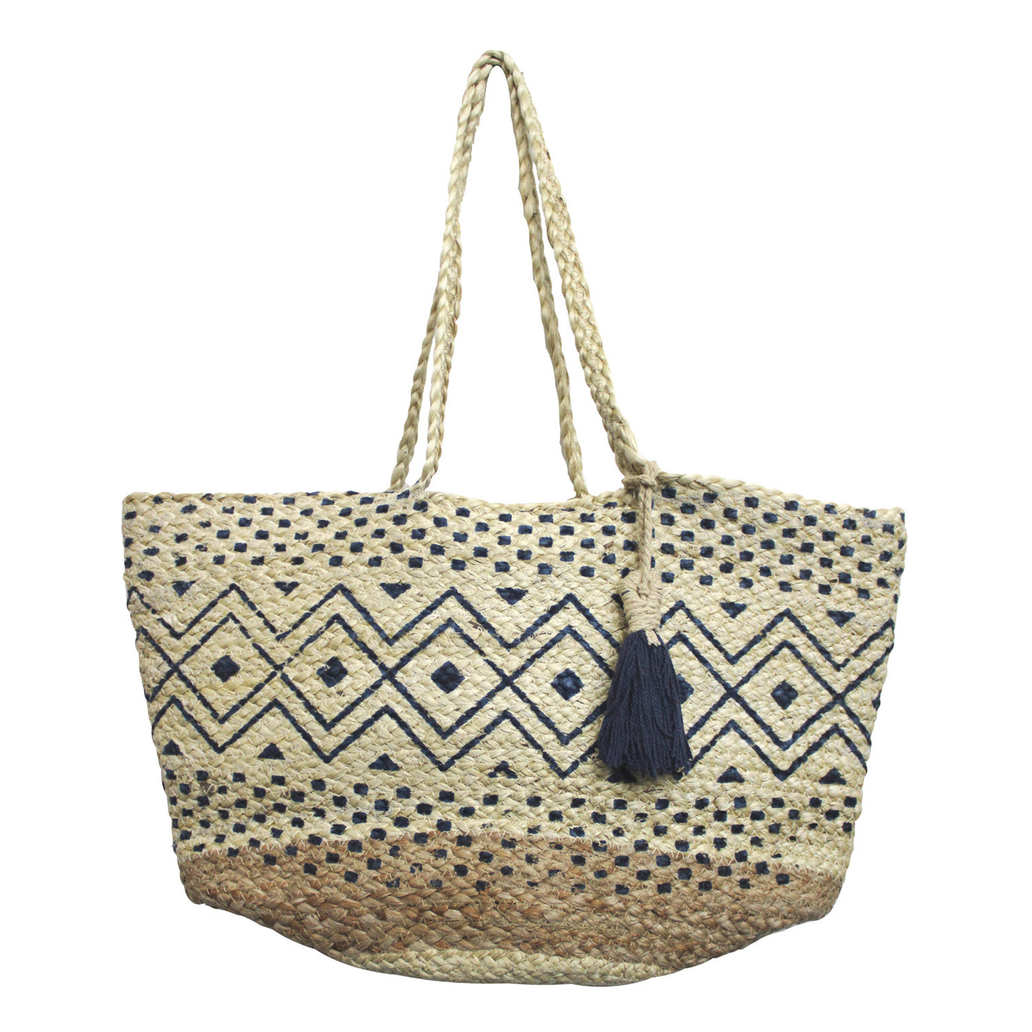 navy blue tote bag