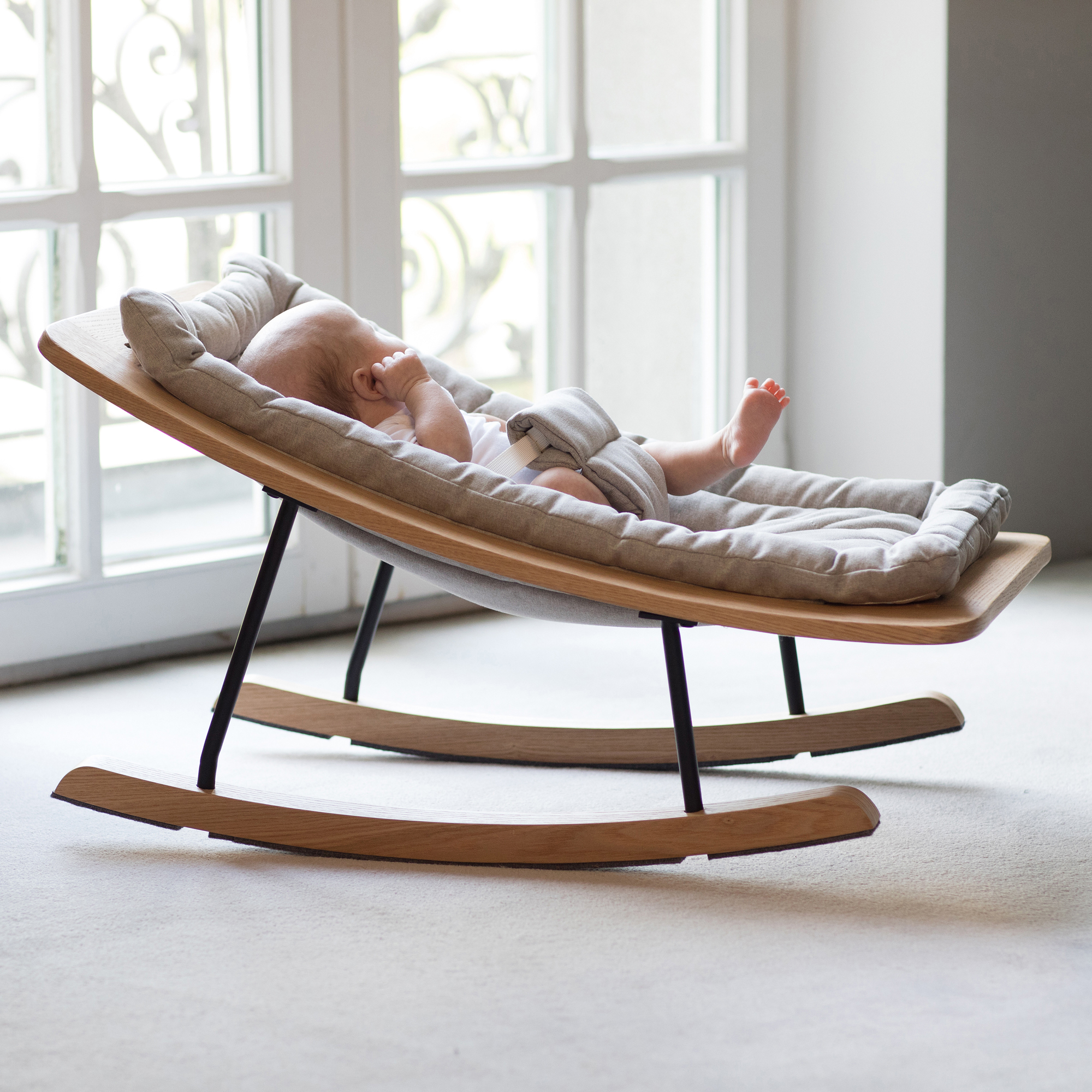 Quax Quax Deluxe Upholstered Baby Rocker Temple Webster