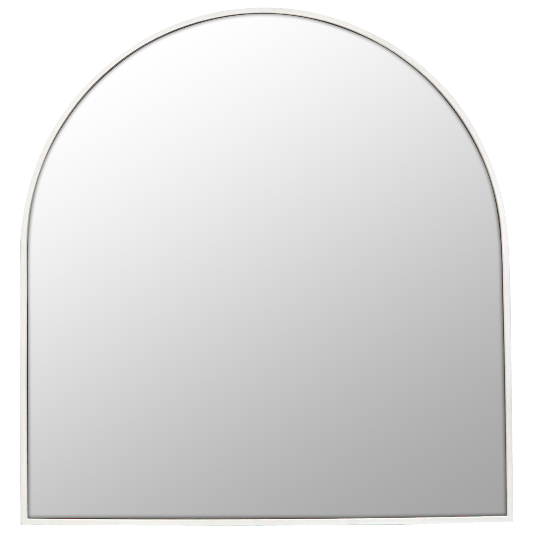 Futureglass Arched Stainless Steel Wall, Modern Stainless Steel Frame Mirror
