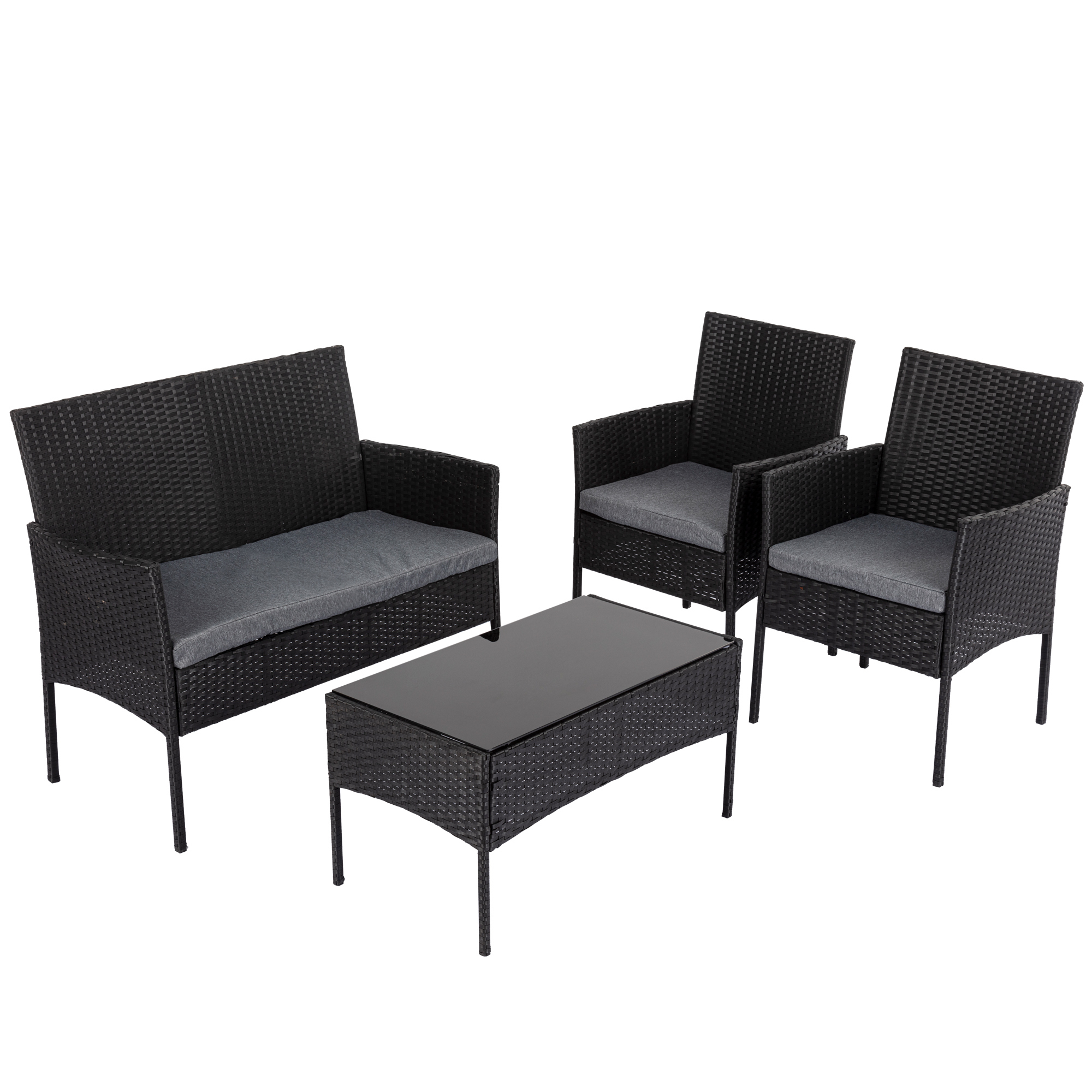 wicker outdoor sofa set