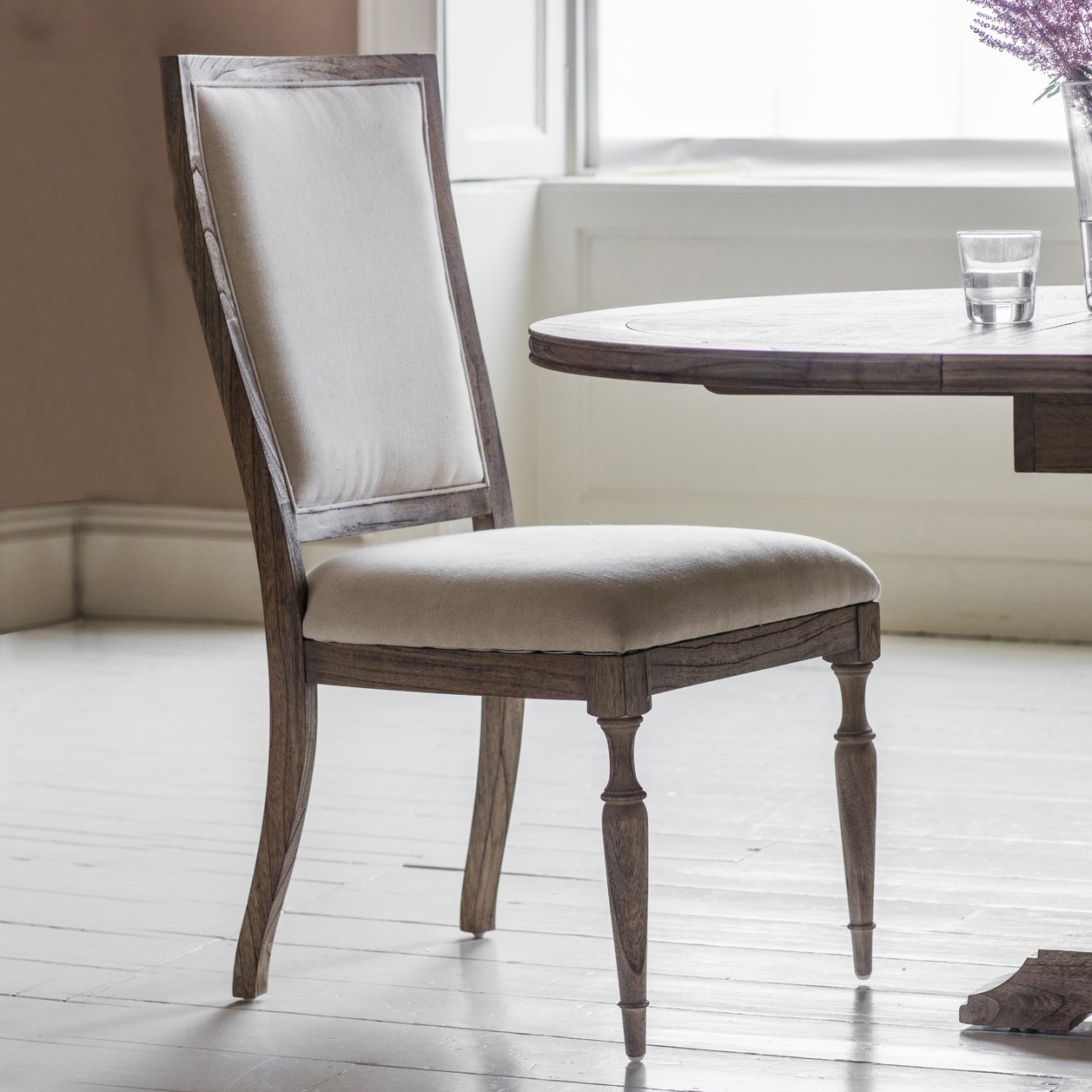 parsons linen chair