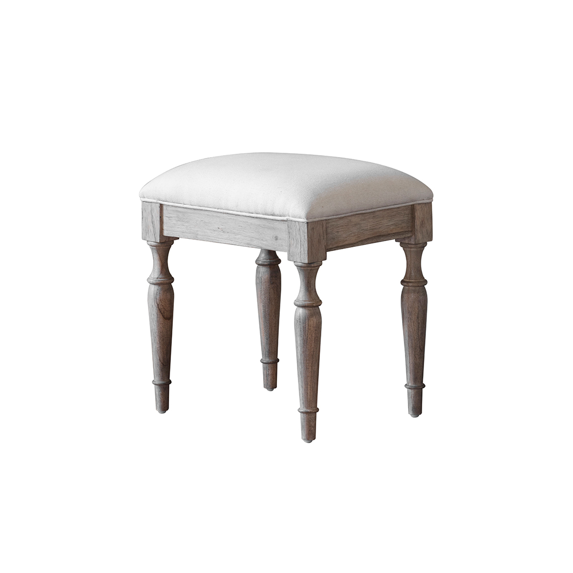 wooden dressing stool