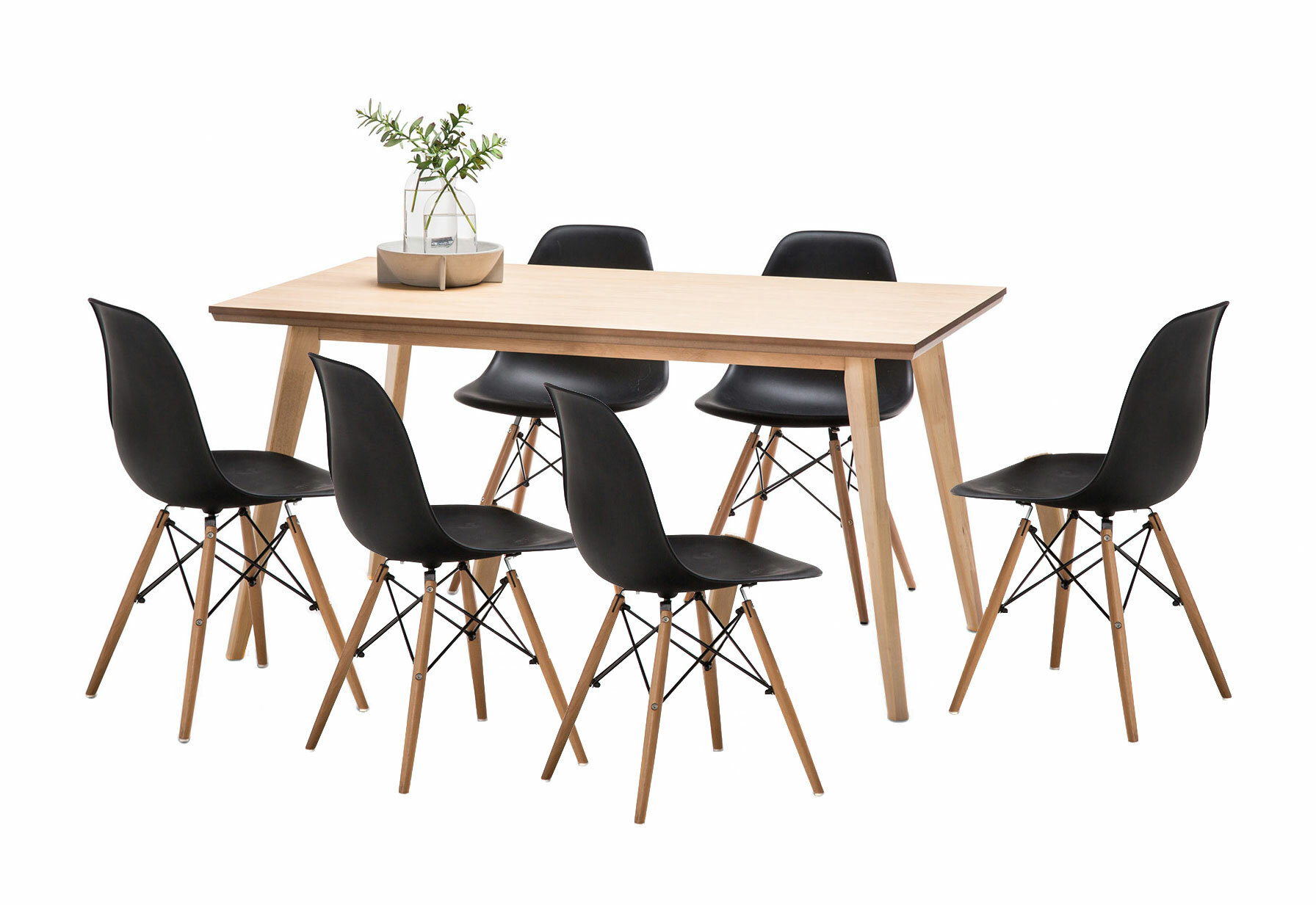 replica eames dining table and chairs