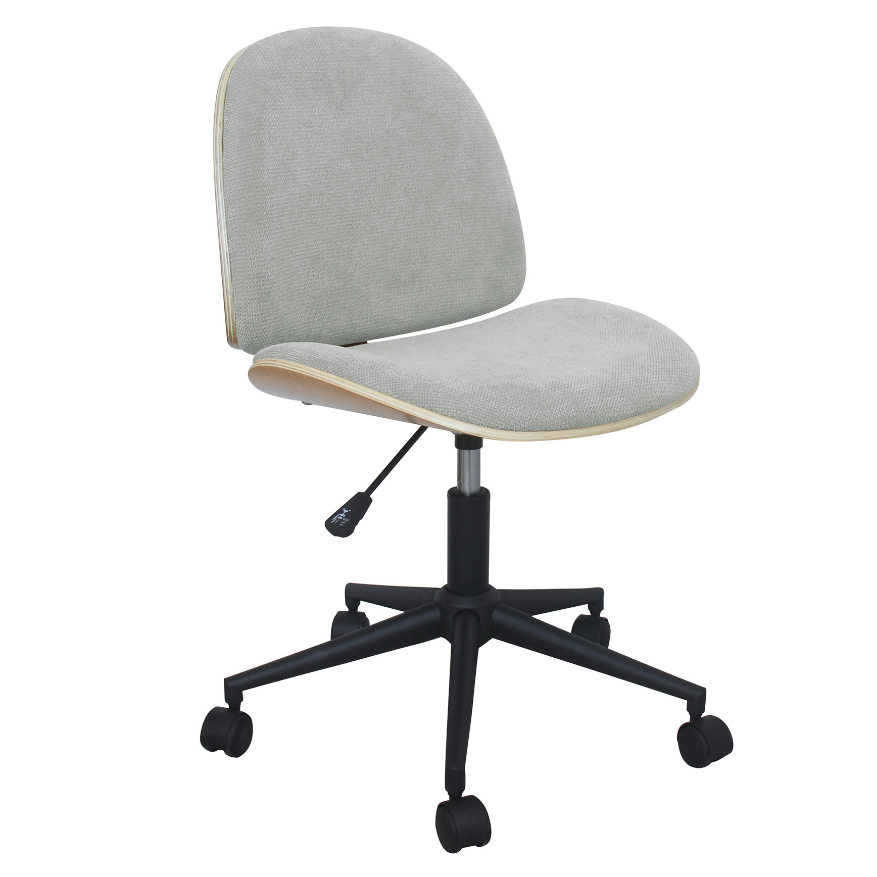 upholstered armless office chair