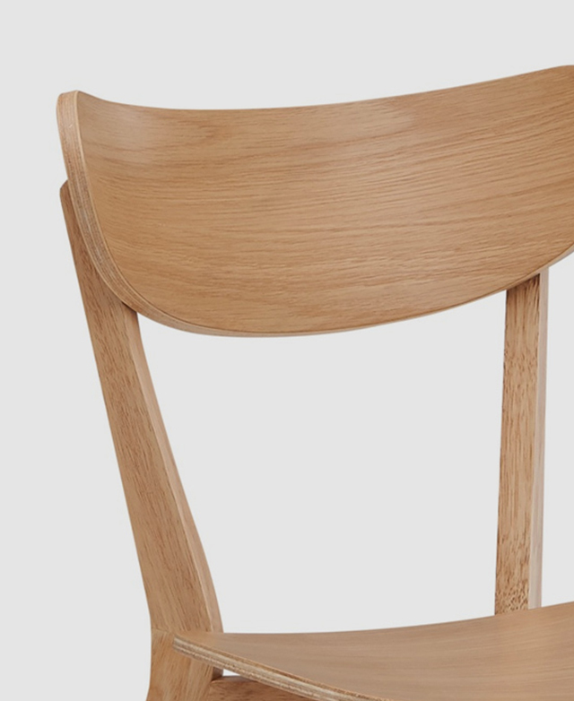 The focus is on the backrest, which has smoothly-finished, rounded edges and a concave shape. The focus is on the backrest, which has smoothly-finished, rounded edges and a concave shape.