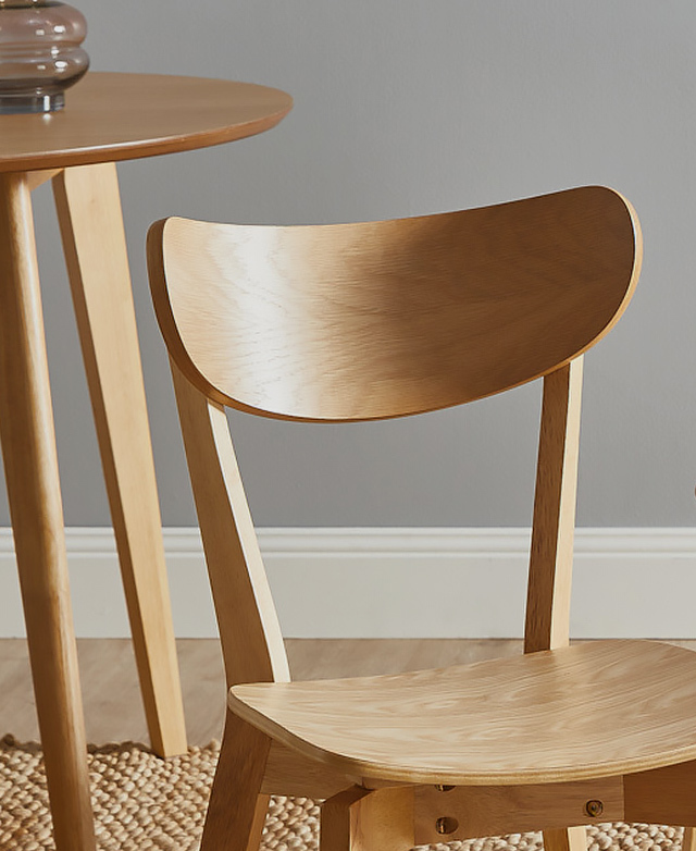 larsen solid wood dining chair