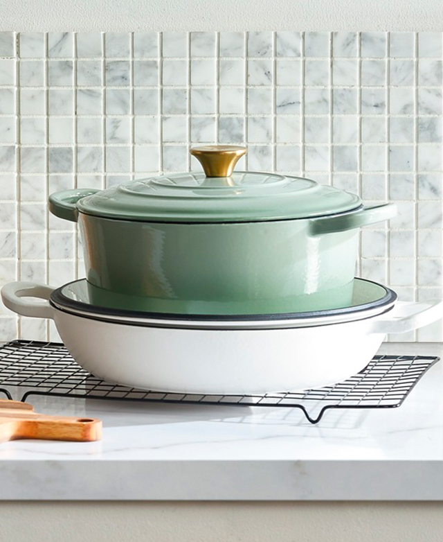 Enameled Cast Iron Enameled Cast Iron