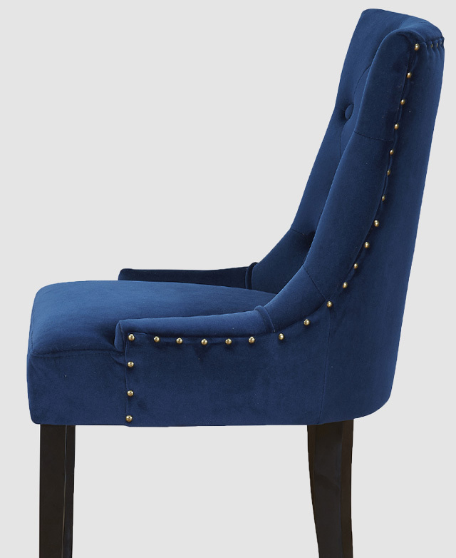 navy blue windsor chairs