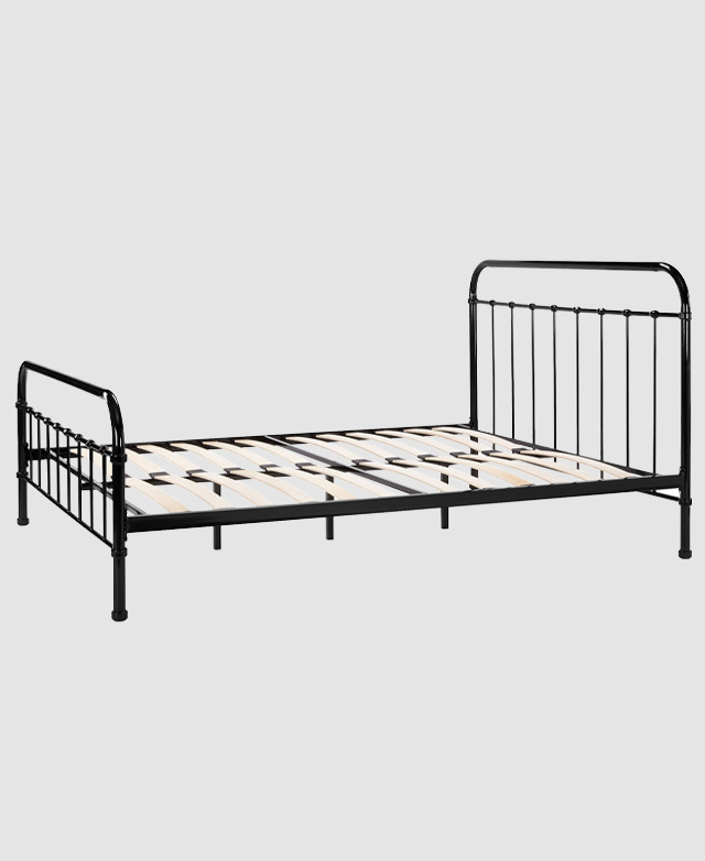 Temple & ster Black Bailey Metal Bed Frame